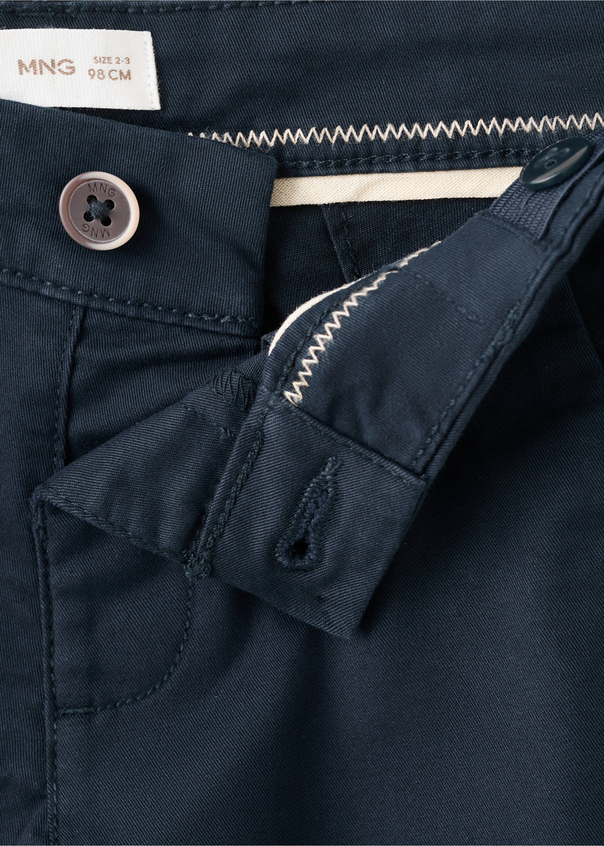 Bomullchinos - Artikkeldetalj 8, Marinblå. Ref: 27044404-00.