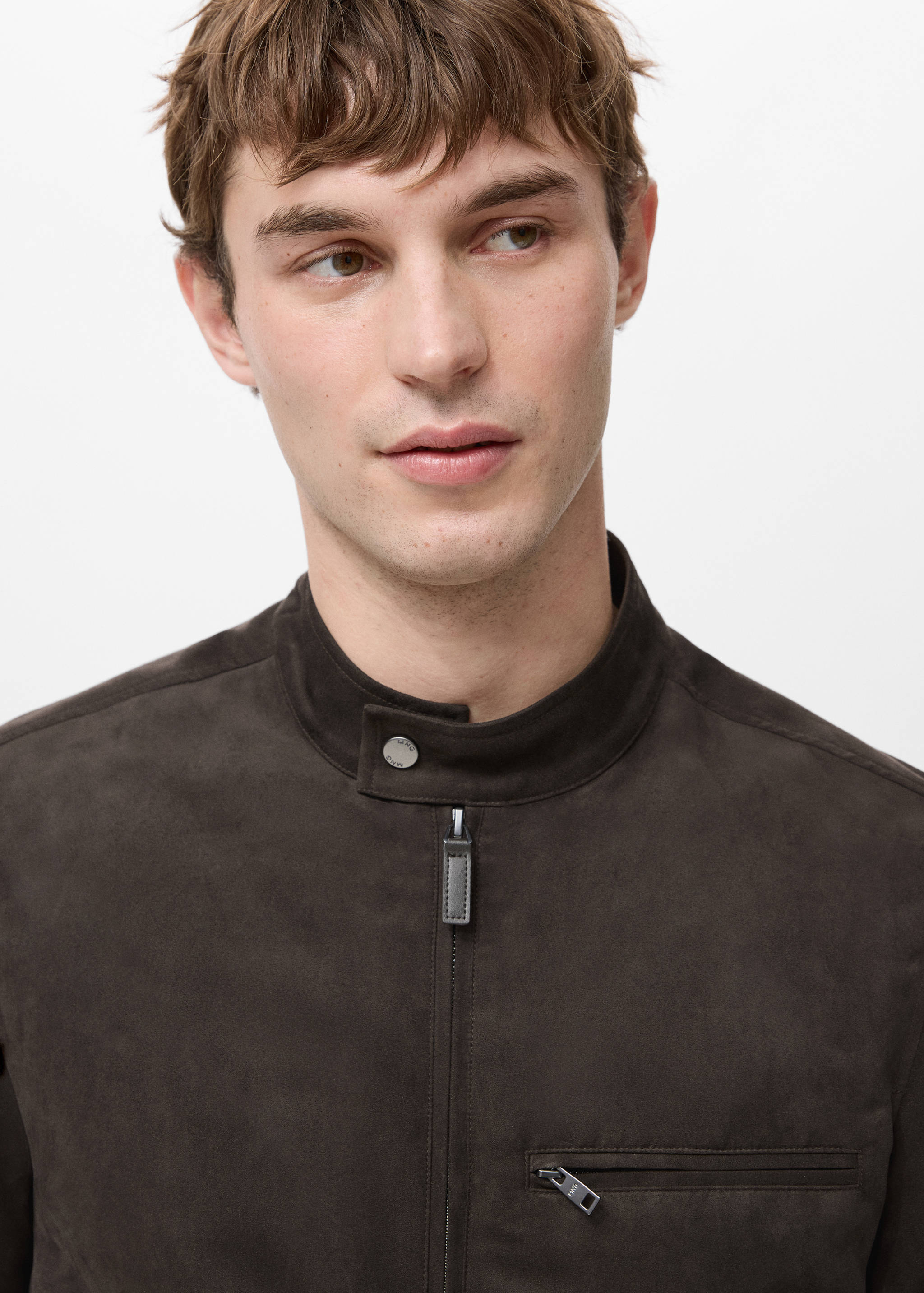 Байкерская куртка с эффектом замши - Деталь изделия 1