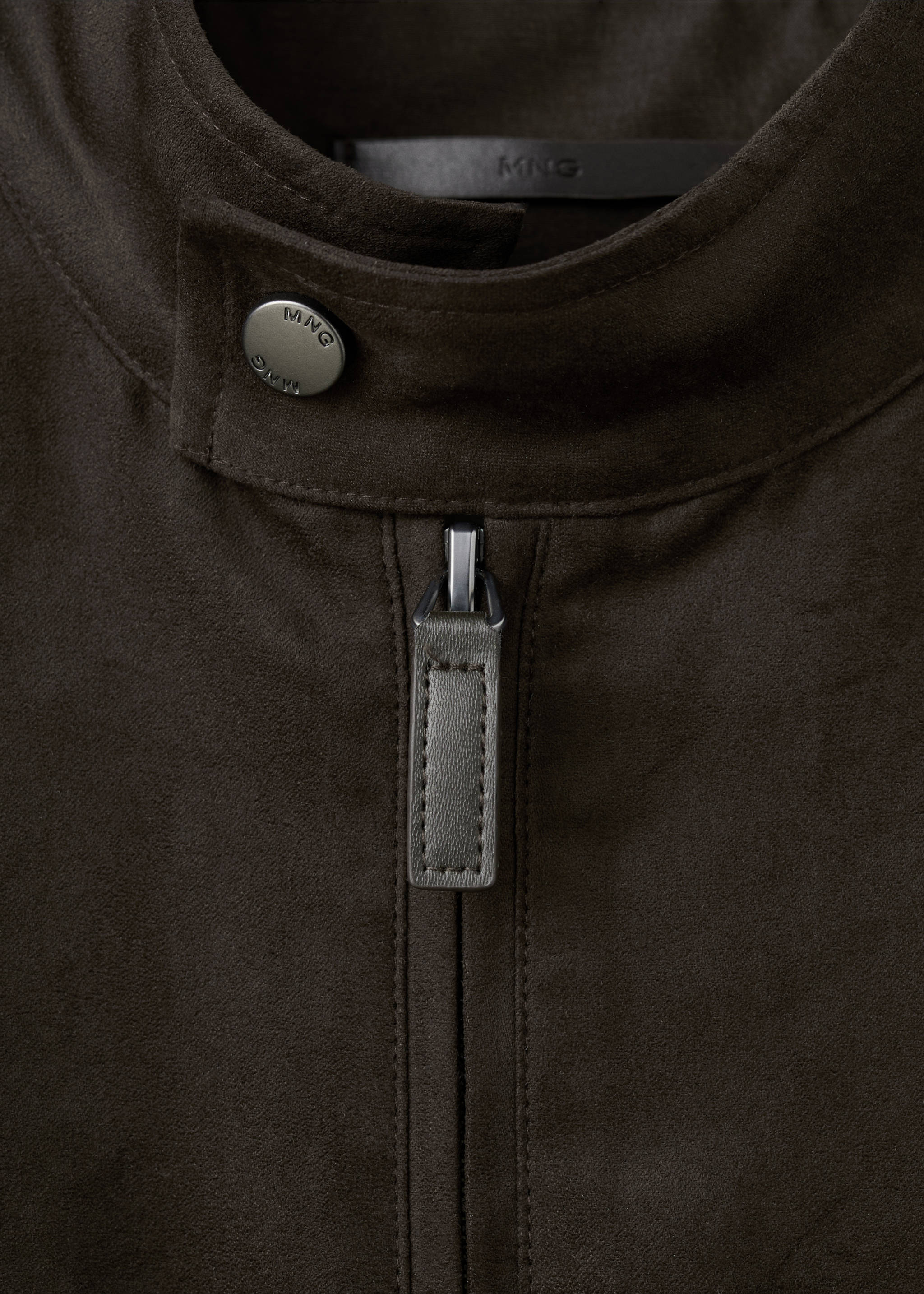 Cazadora biker efecto ante - Detalle del artículo 8, Marrón. Ref: 27044405-00.