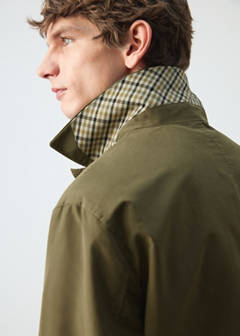 Water-repellent parka with detachable gilet — Olive Green 6