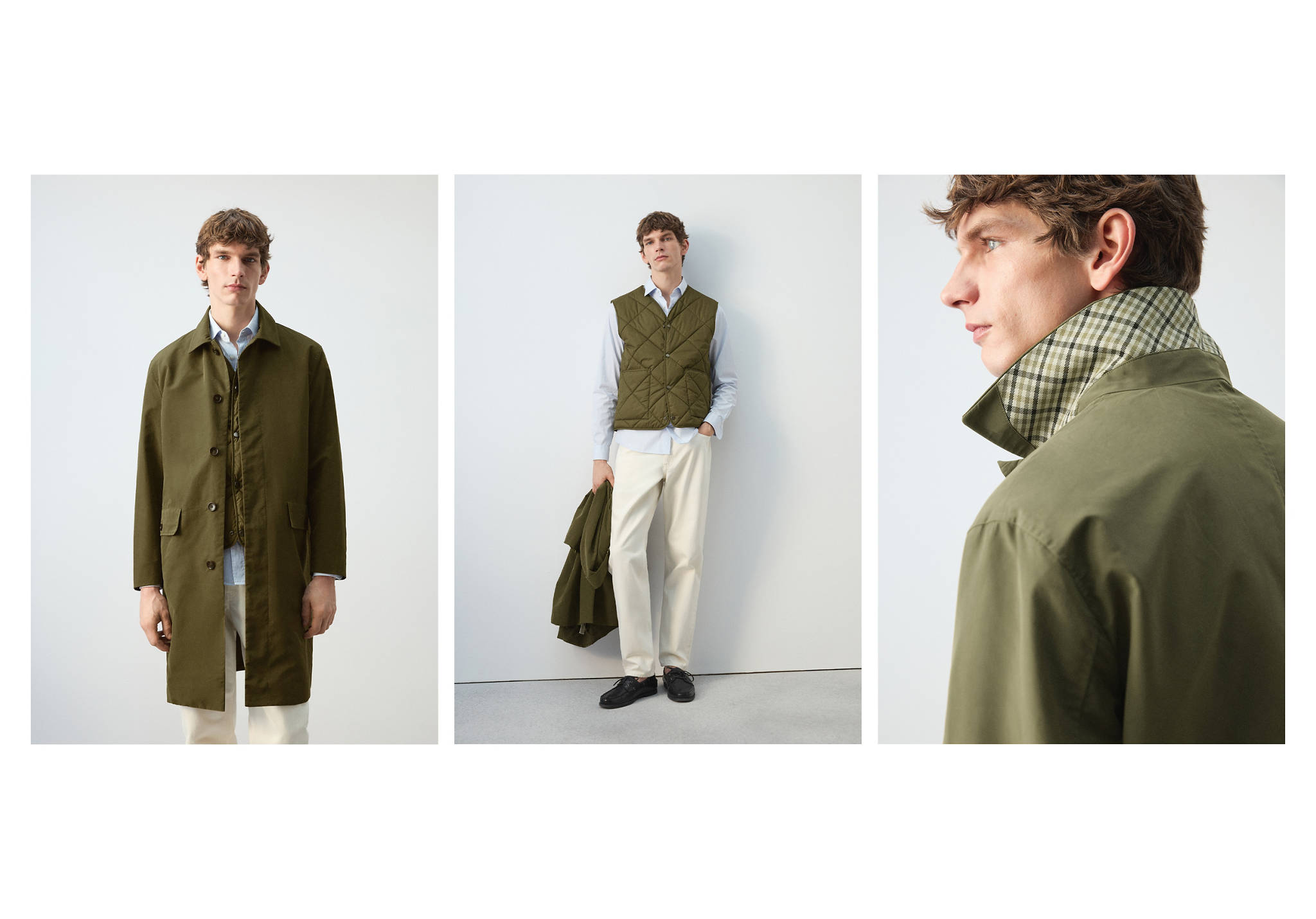 Водоотталкивающая парка со съемным жилетом - Панорамный план