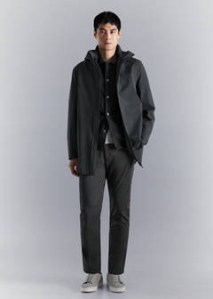 Water-repellent parka with pockets — Dark Grey 2