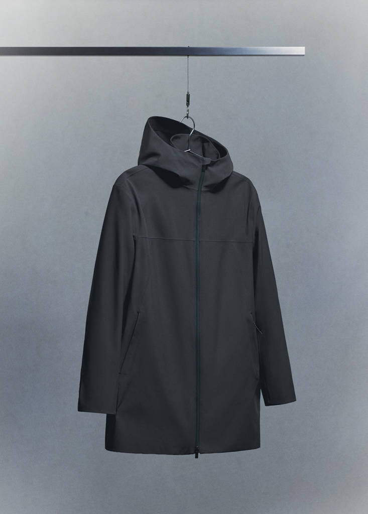 Water-repellent parka with pockets — Dark Grey