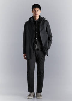 Water-repellent parka with pockets — Dark Grey 12