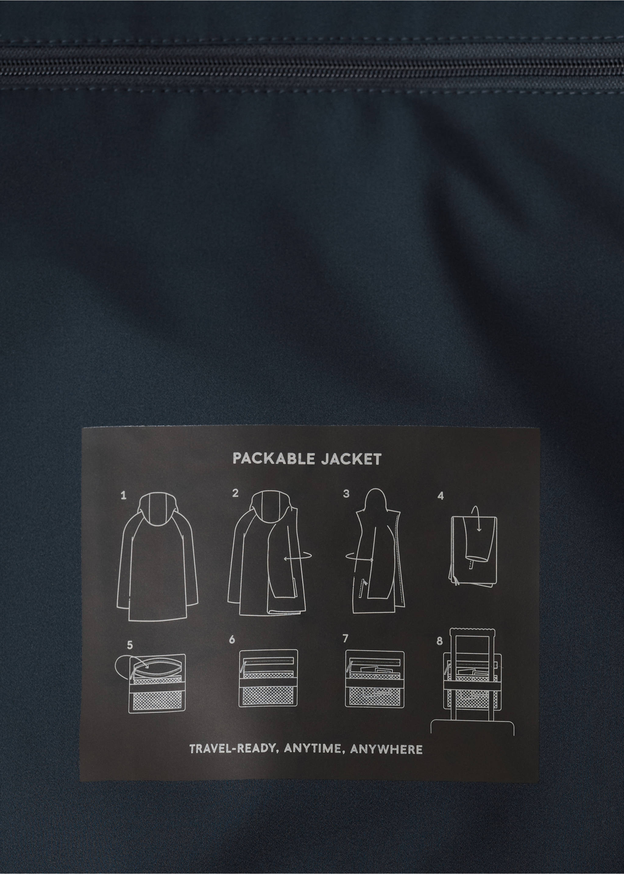Parka packable capucha desmontable tecnología Thermore® - Detalle del artículo 9, Azul marino. Ref: 27044408-00.