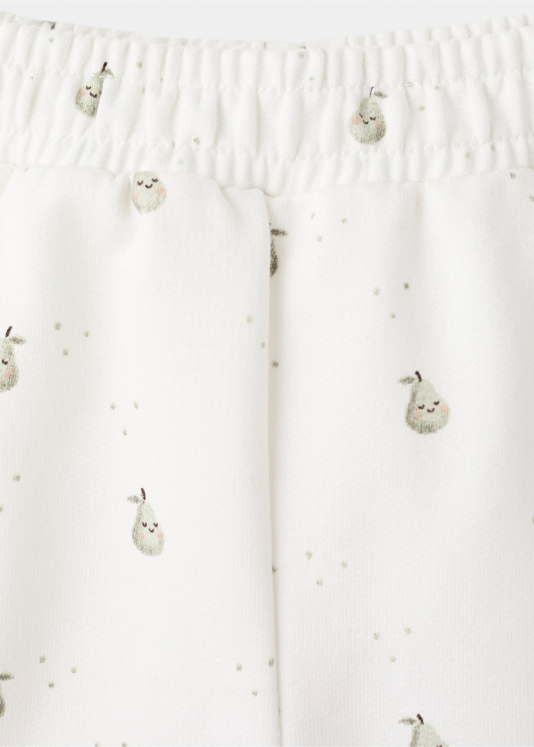 Joggers algodón estampados - Detalle del artículo 8, Blanco roto. Ref: 27044414-00.