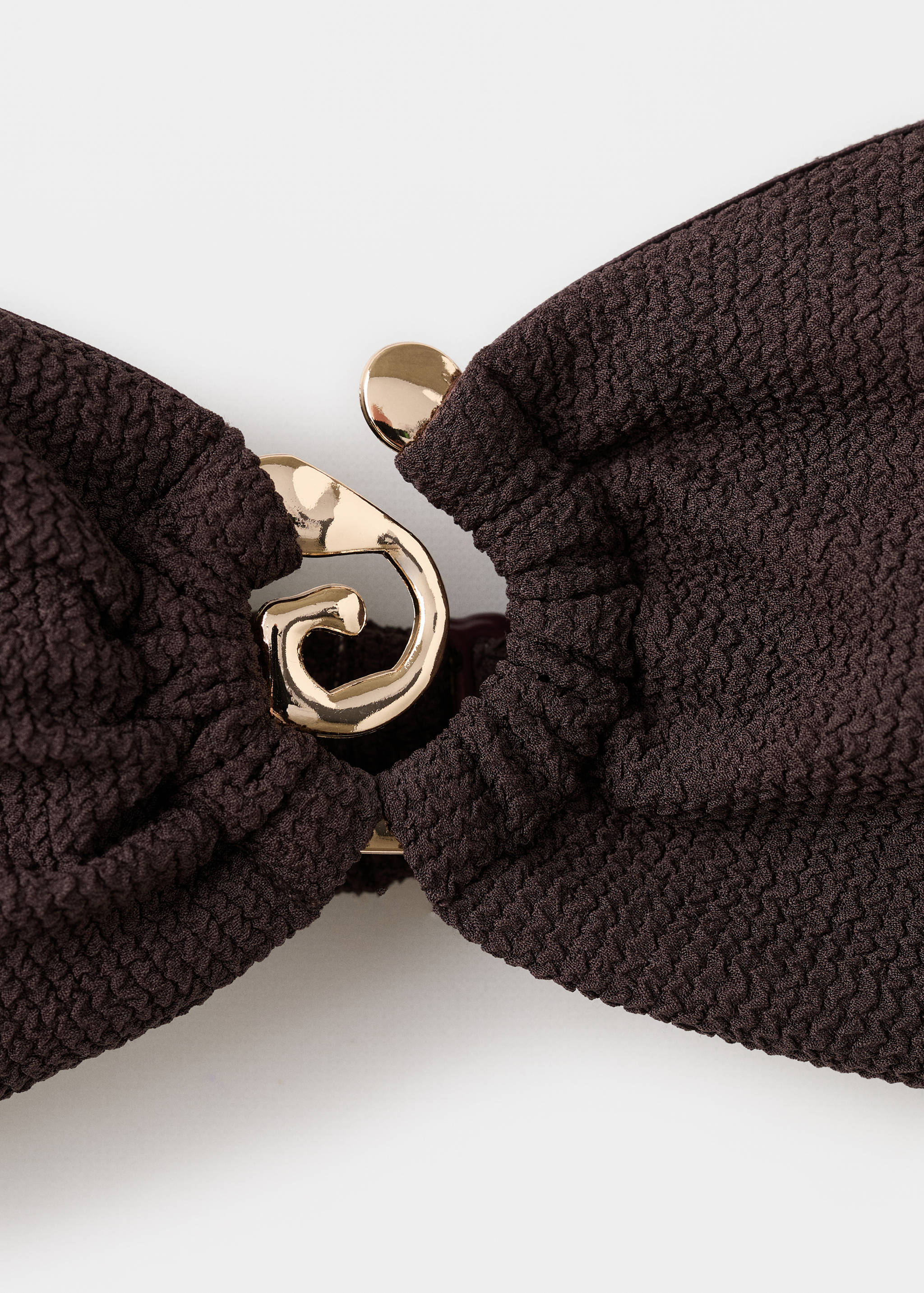 Bandeau bikini top with decorative ring - Details of the article 8