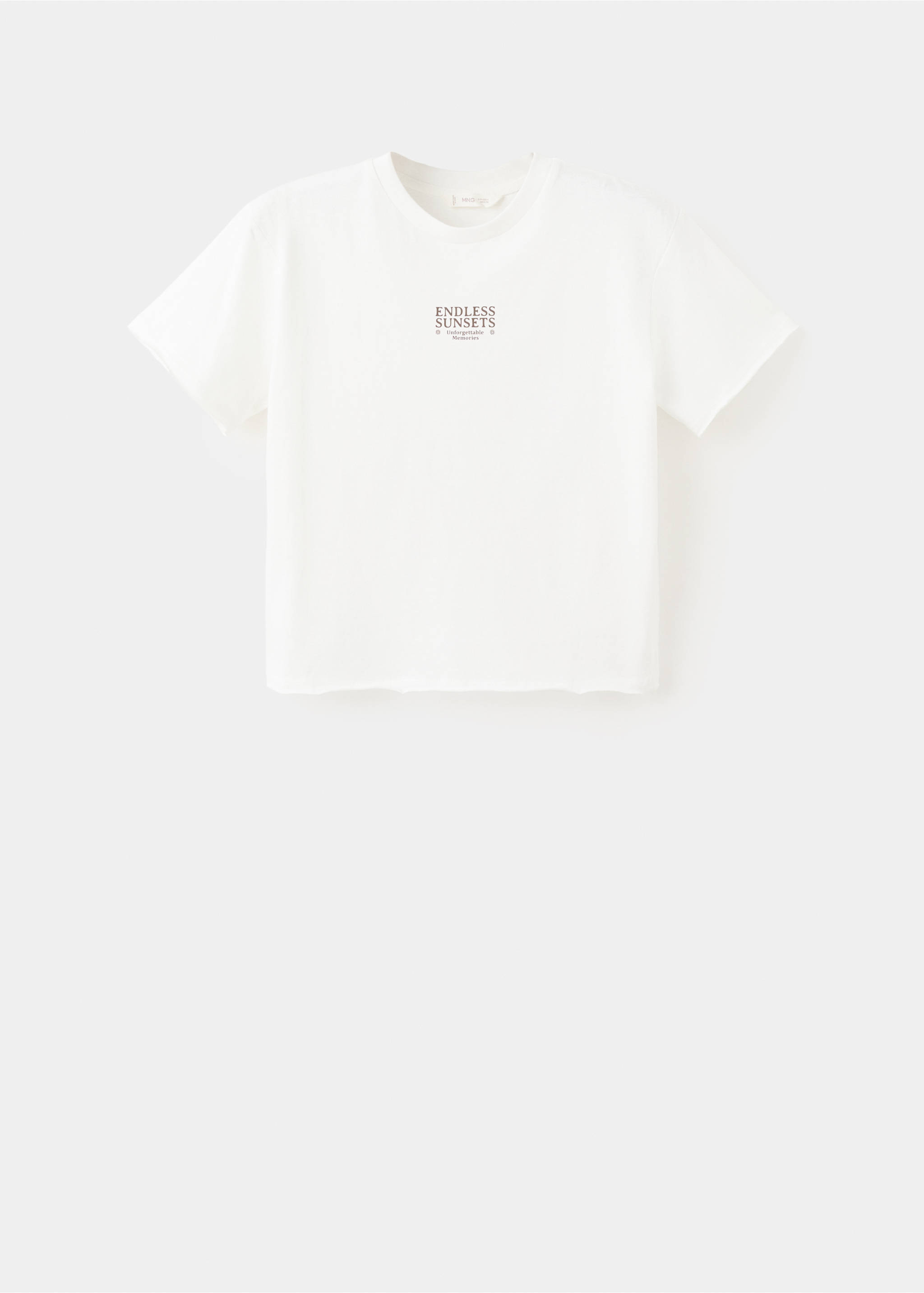 Printed cotton-blend t-shirt - Article without model, Off White. Ref: 27044417-00.