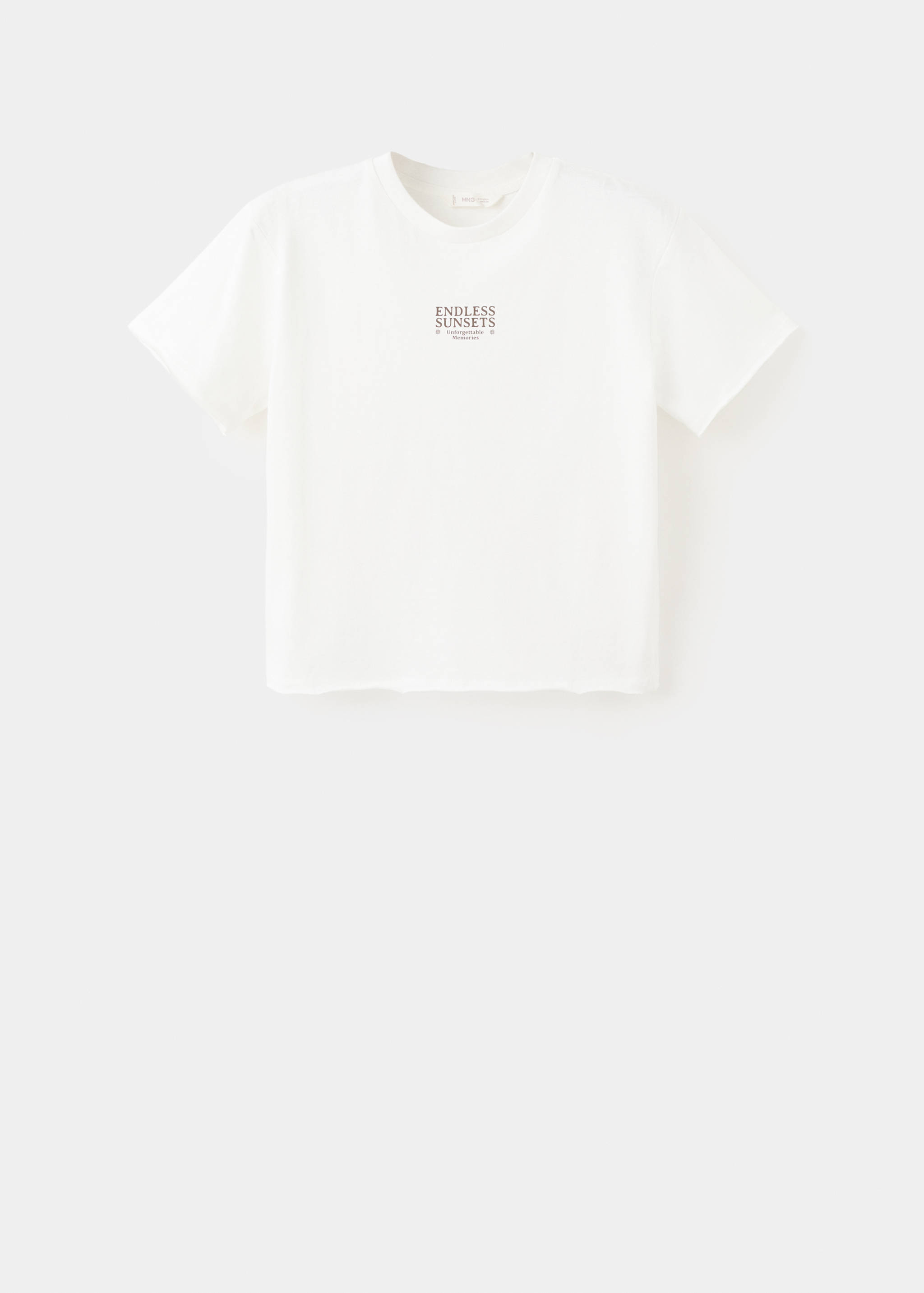 Printed cotton-blend t-shirt - Article without model