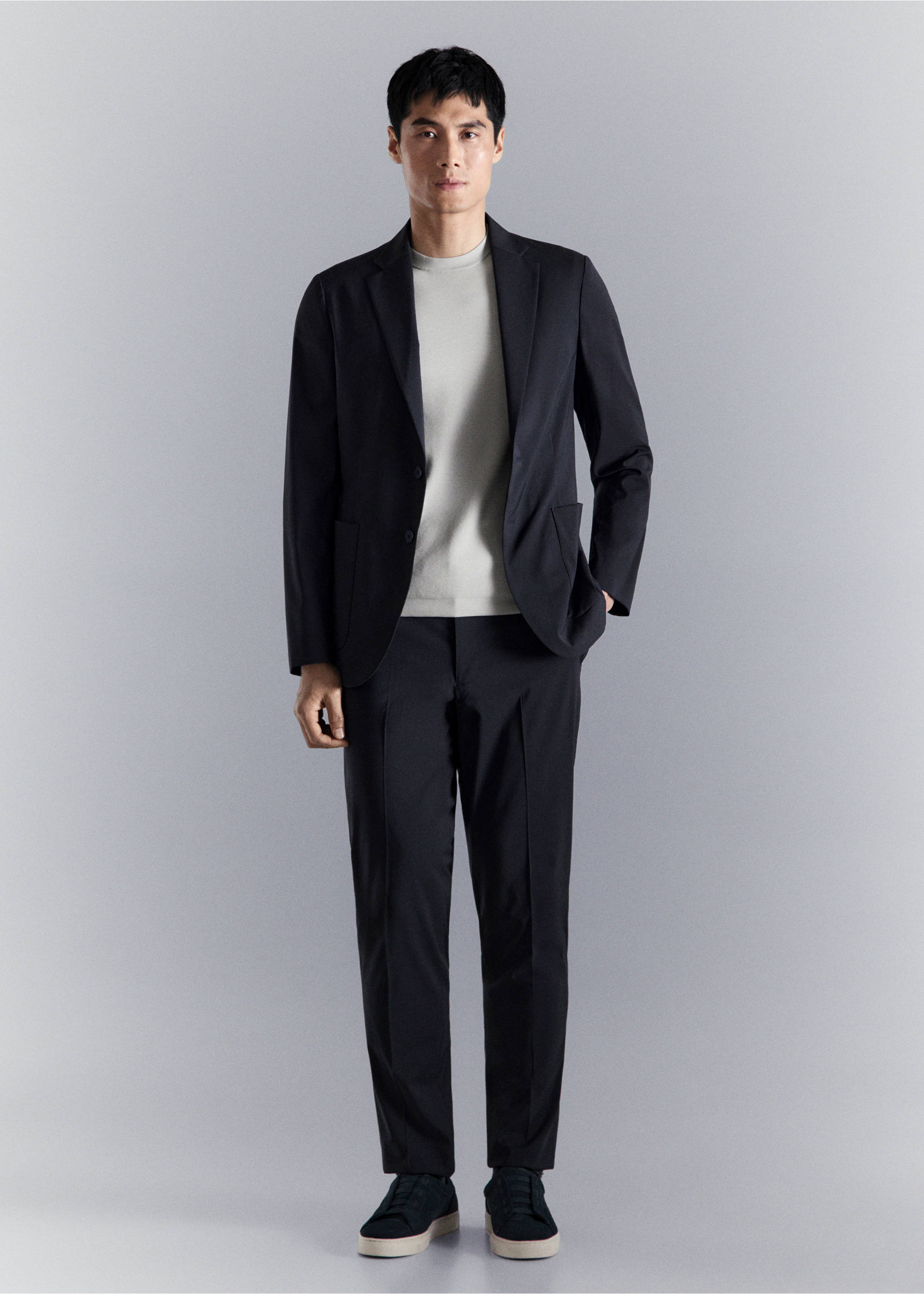 Trousers travel - Общий план, Глубокий темно-синий. Ref: 27044420-00.