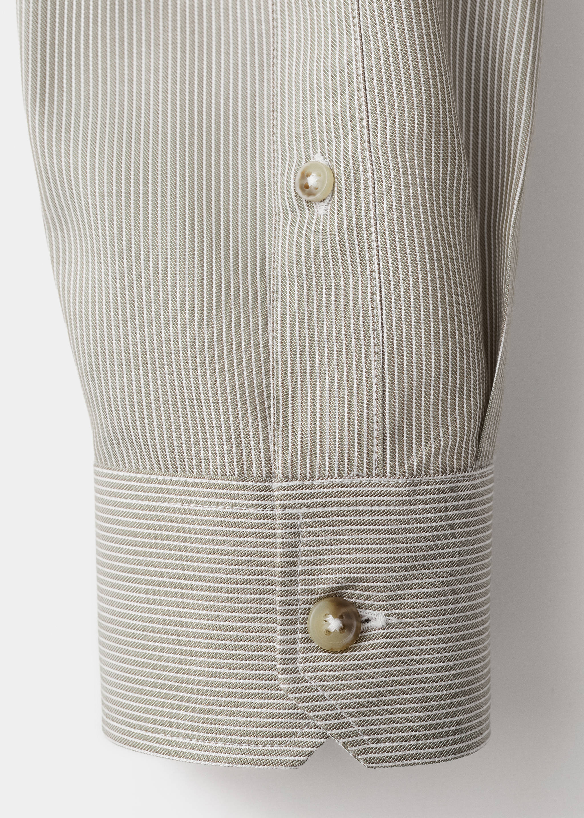 Regular fit 100% lyocell stripe shirt - Details of the article 0