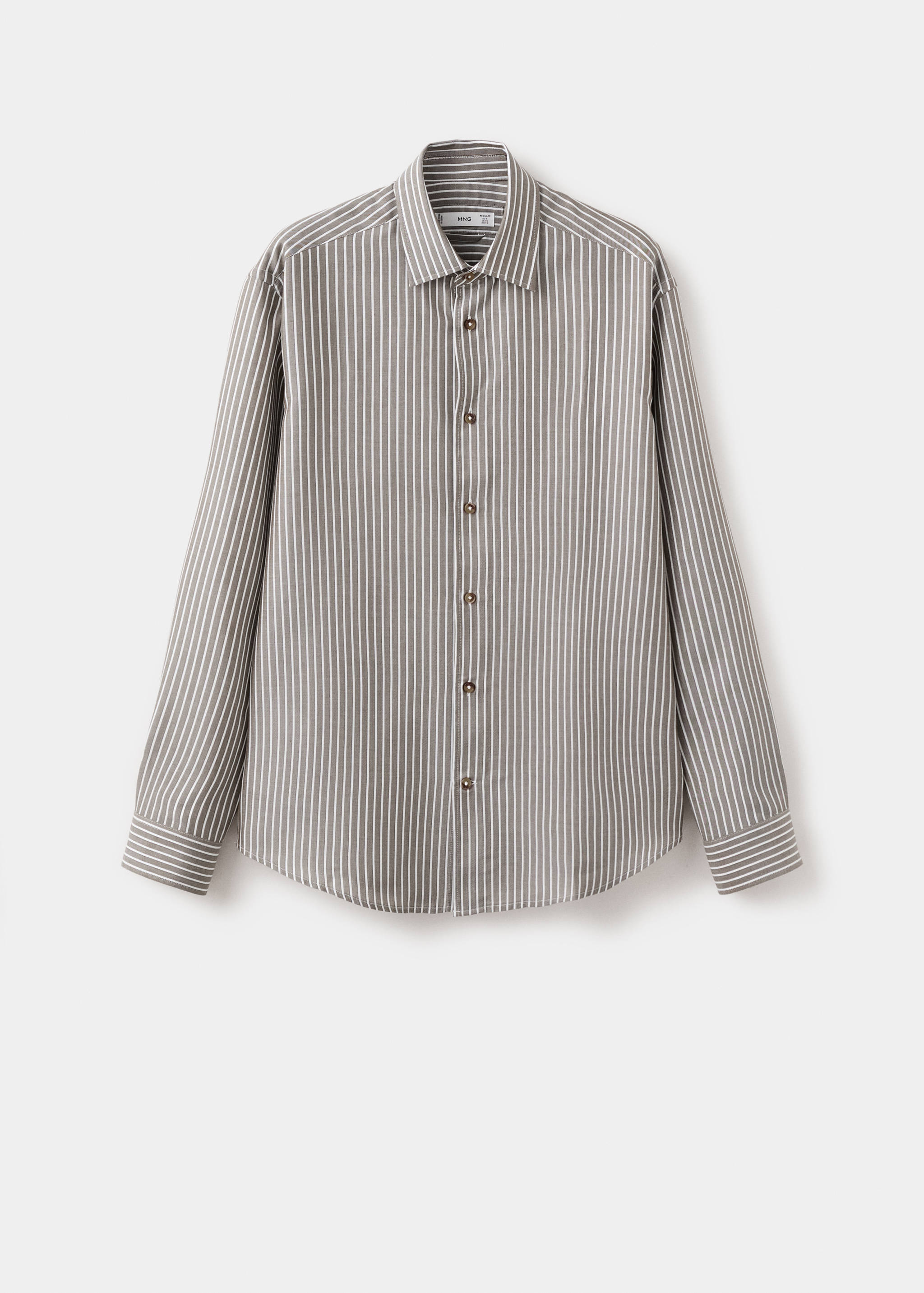 Regular fit 100% lyocell stripe shirt - Article without model