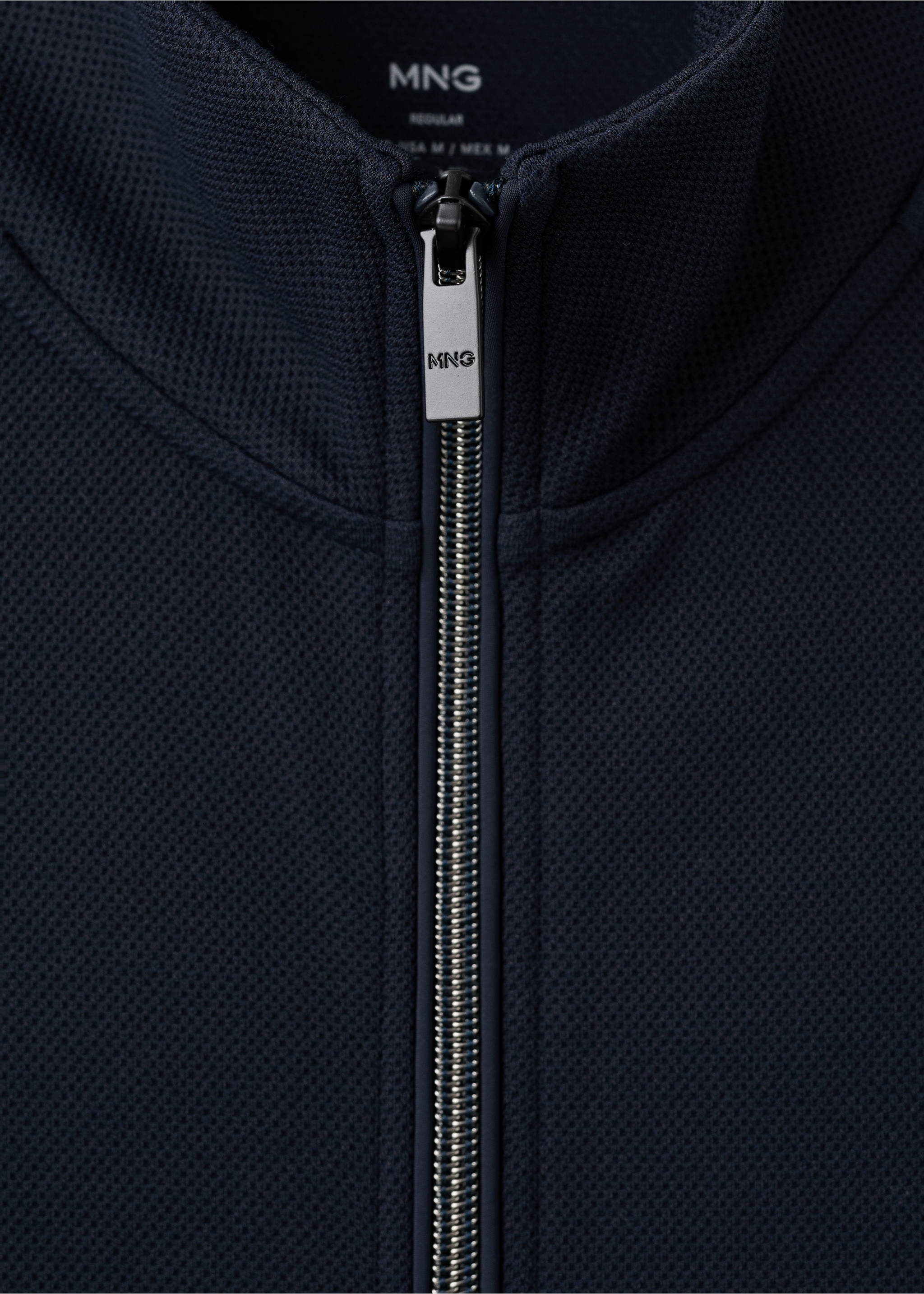 Sudadera técnica cremallera Coolmax ® - Detalle del artículo 8, Azul marino. Ref: 27044426-00.