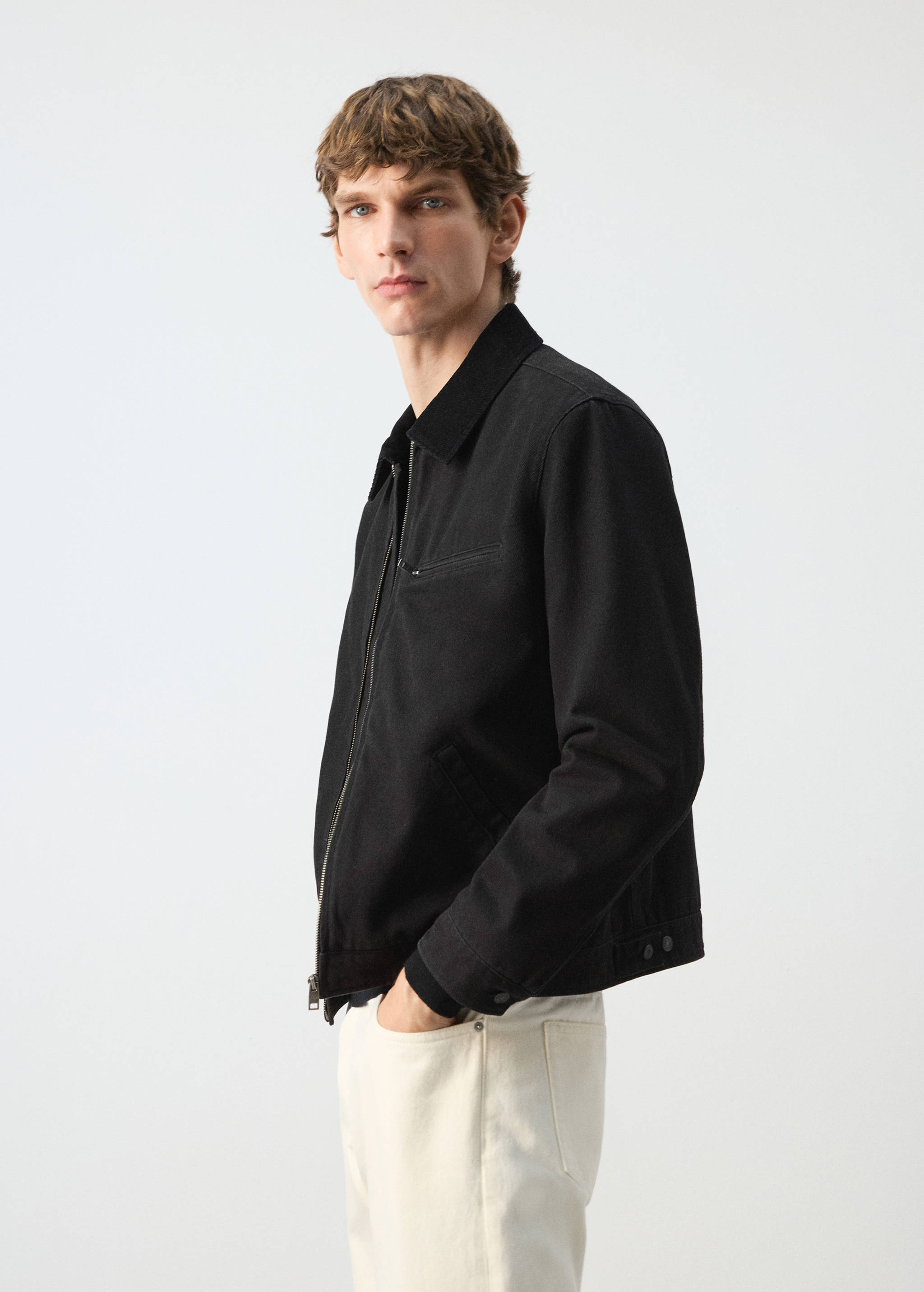 Джинсовая куртка с вельветовым воротником - Деталь изделия 2