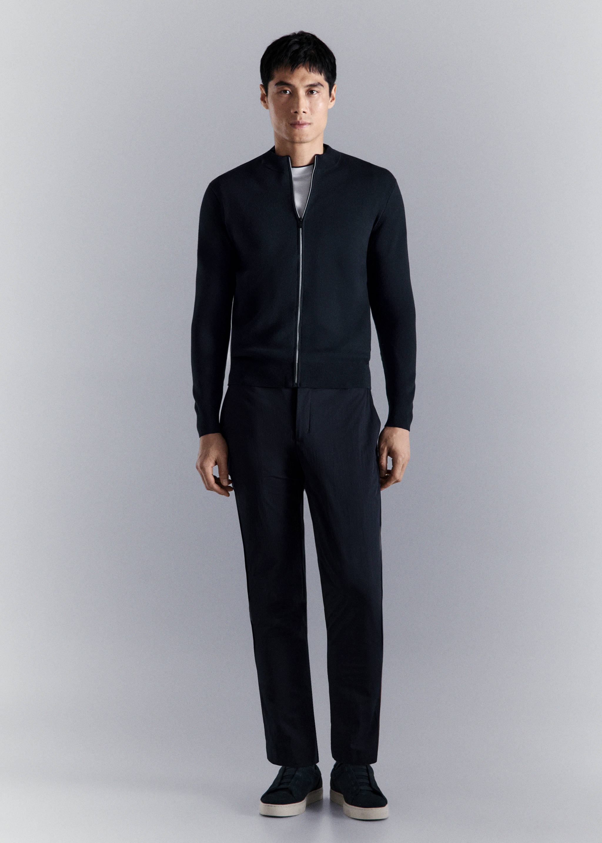 Cárdigan punto comfort stretch - Plano general