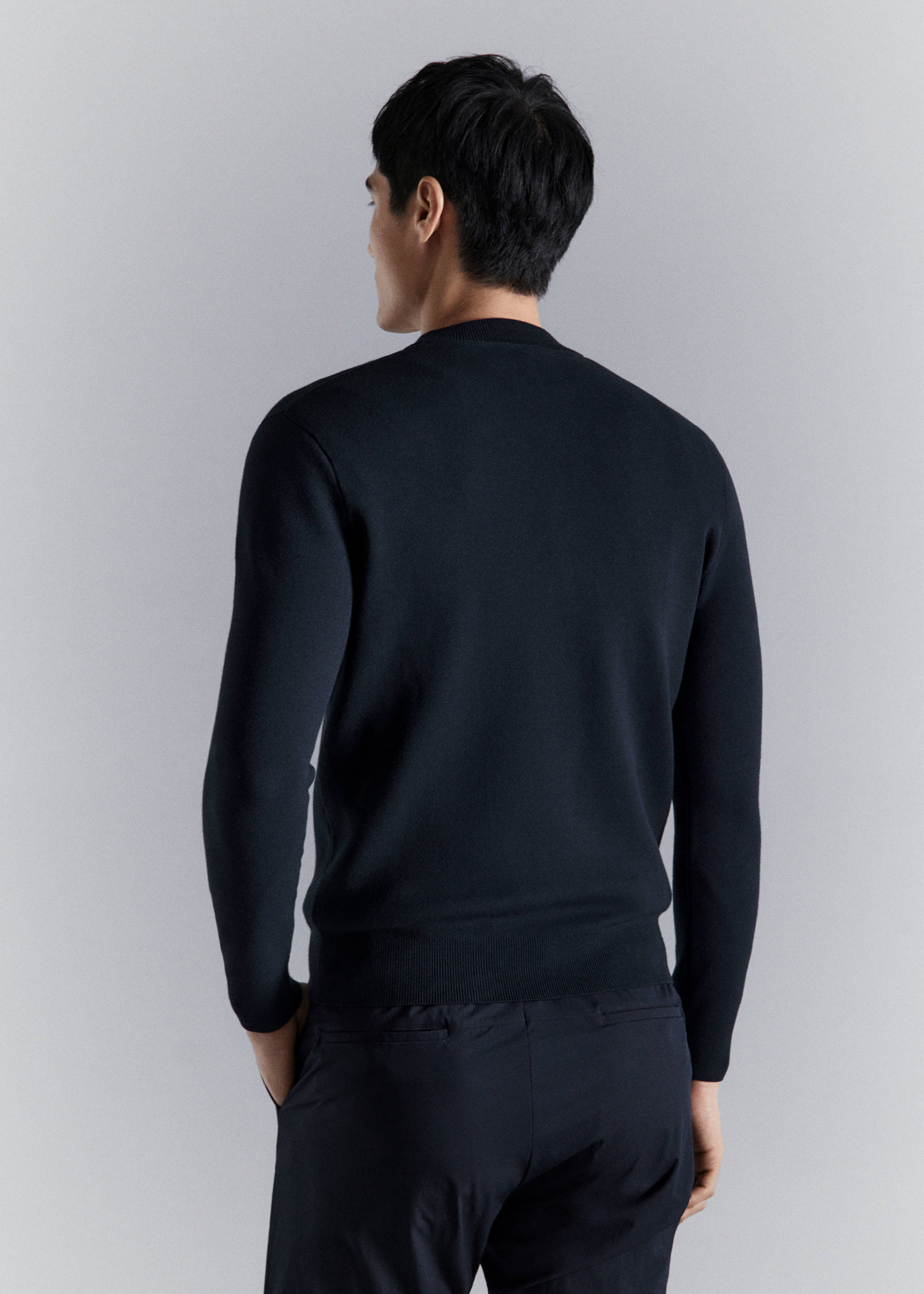 Cárdigan punto comfort stretch - Reverso del artículo