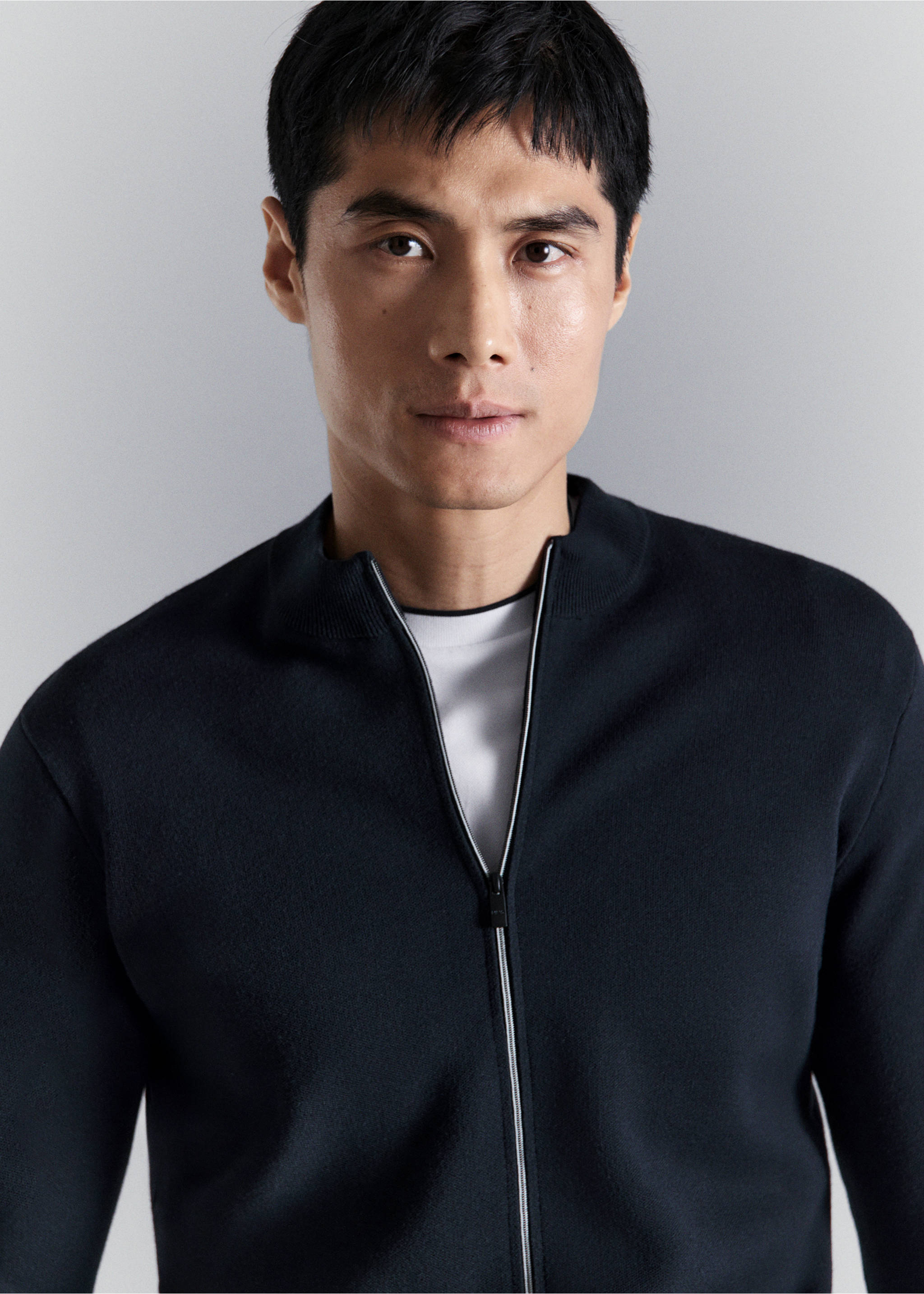 Cárdigan punto comfort stretch - Detalle del artículo 1, Azul marino. Ref: 27044428-00.