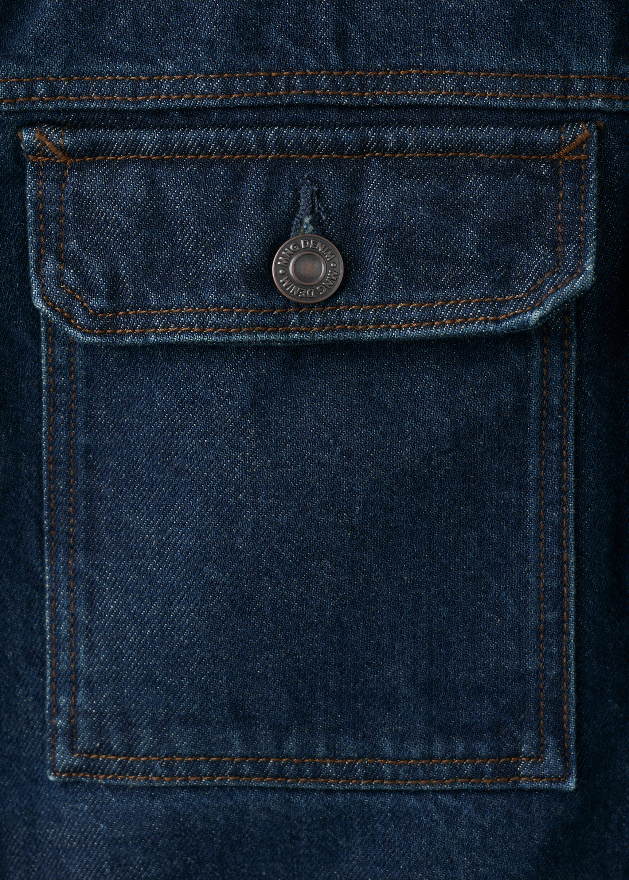 Джинсовая куртка из 100% хлопка с карманами - Деталь изделия 0, Синий. Ref: 27044429-00.