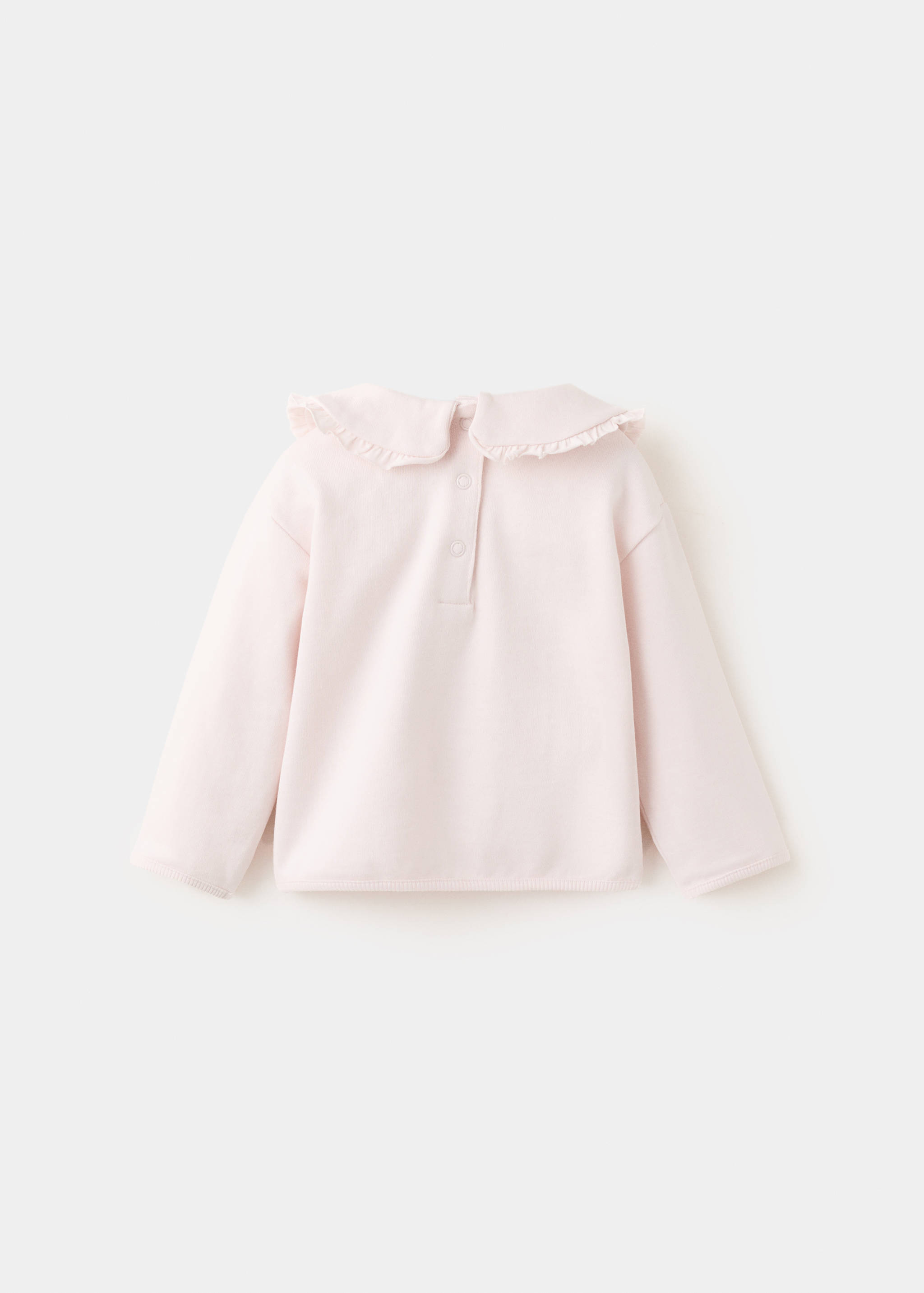 Sudadera algodón cuello bebé - Reverso del artículo