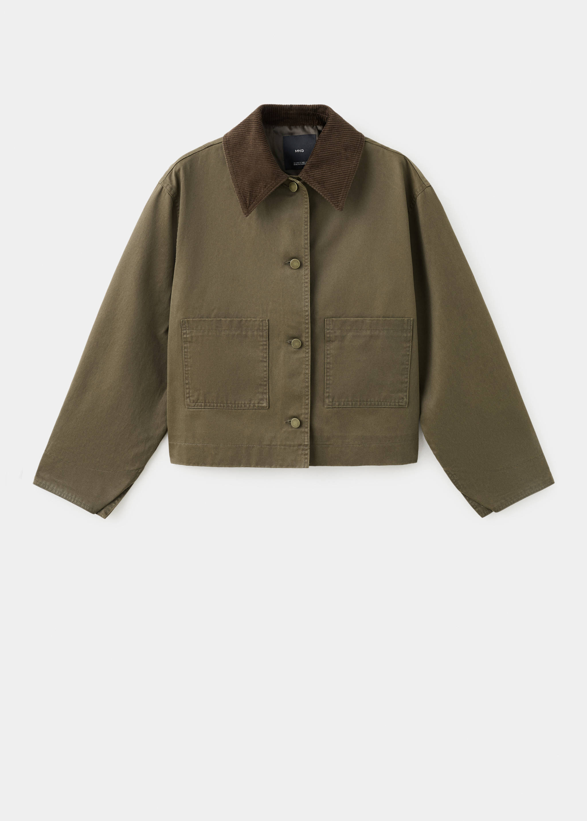 Parka algodón cuello contraste - Artículo sin modelo