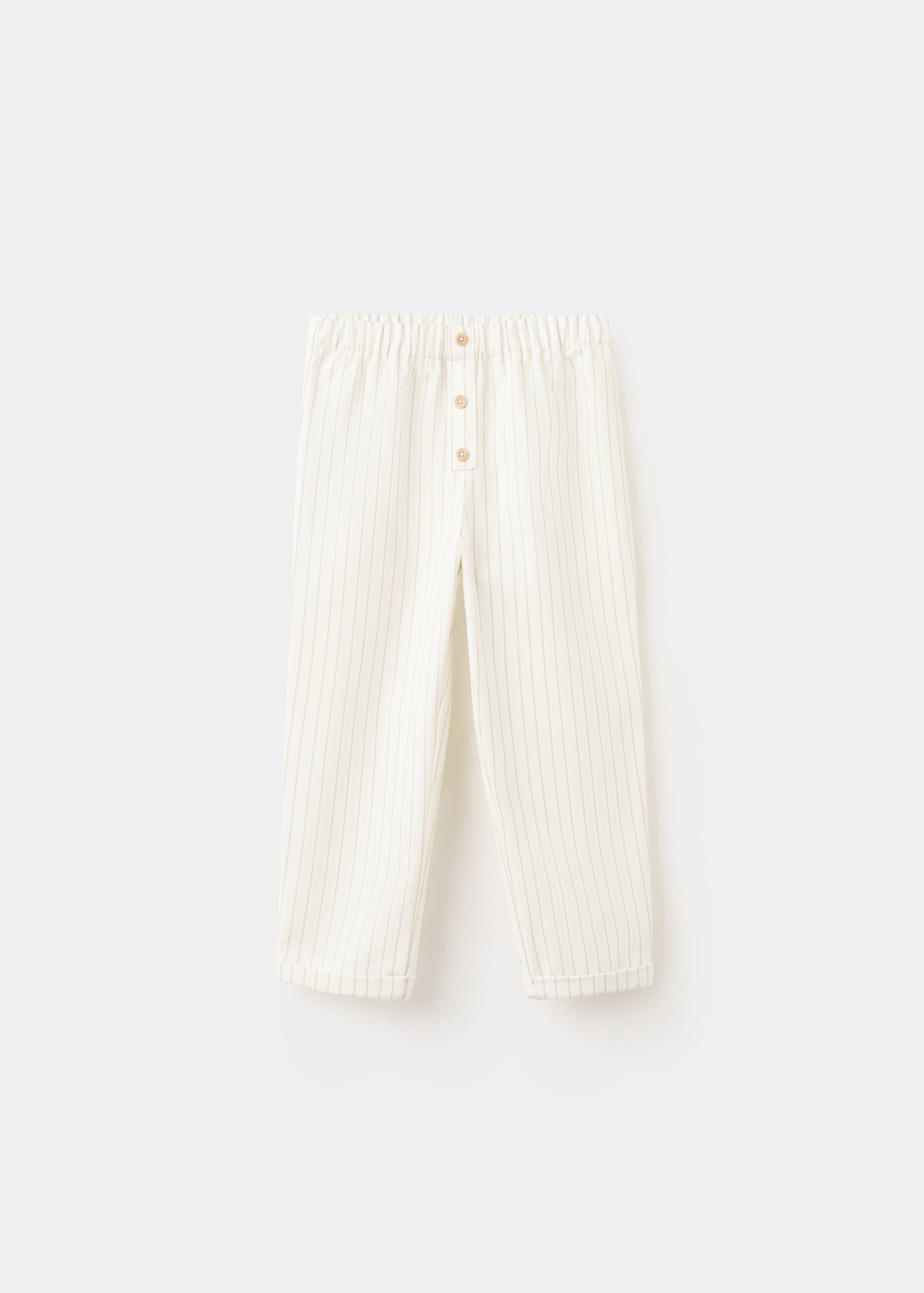 Striped cotton trousers - Article without model