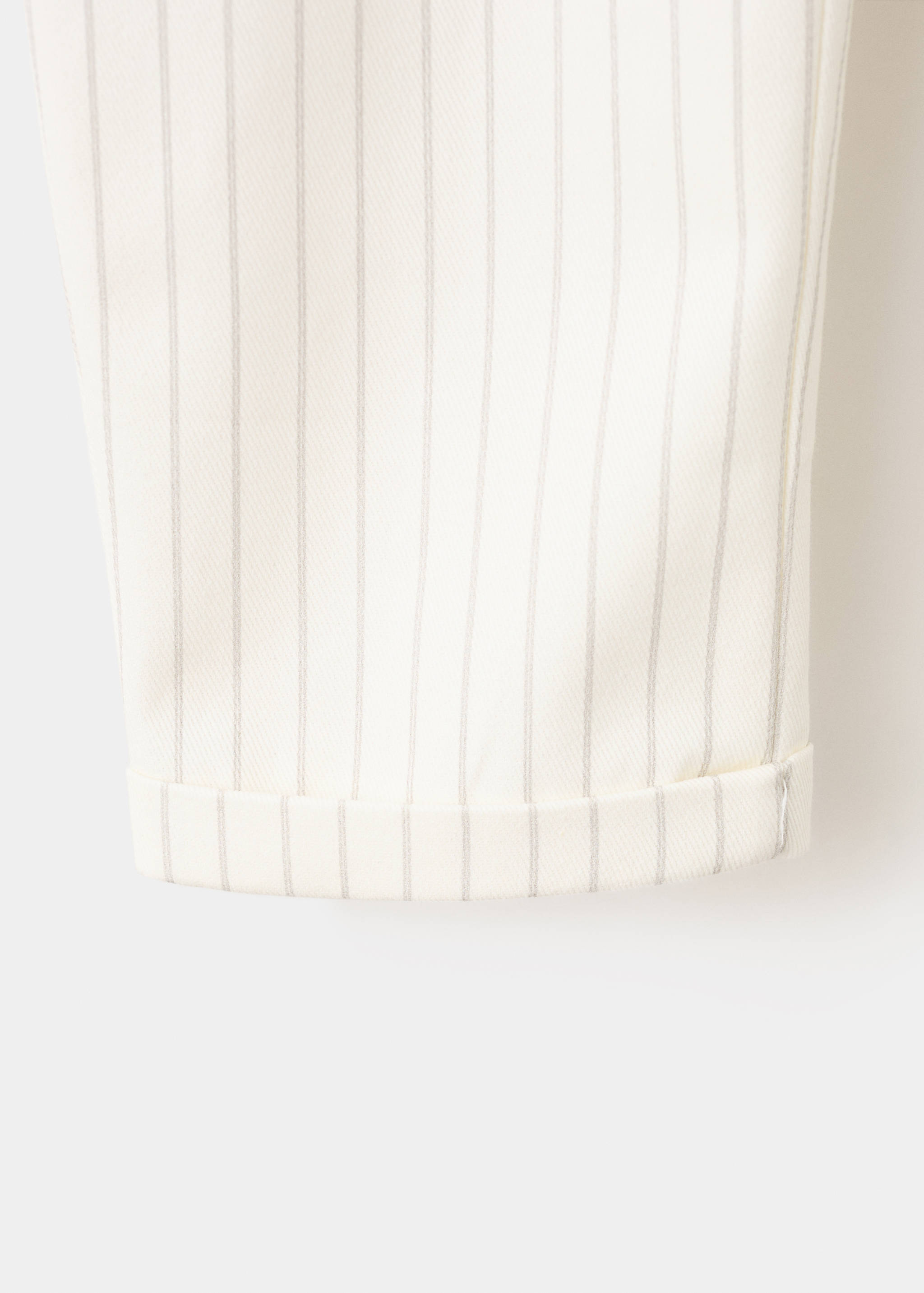 Striped cotton trousers - Details of the article 0