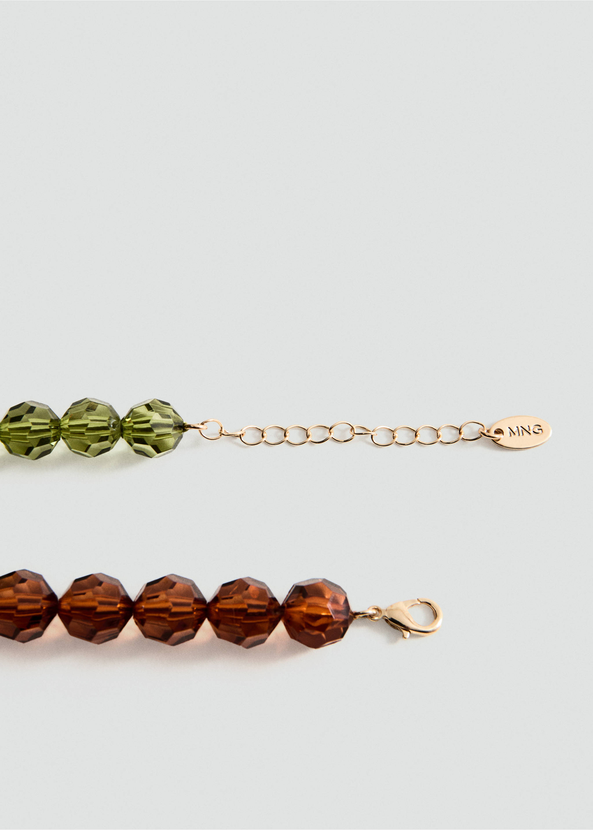 Set van 2 gecombineerde kettingen - Detail van het artikel 1, Bruin. Ref: 27044440-00.