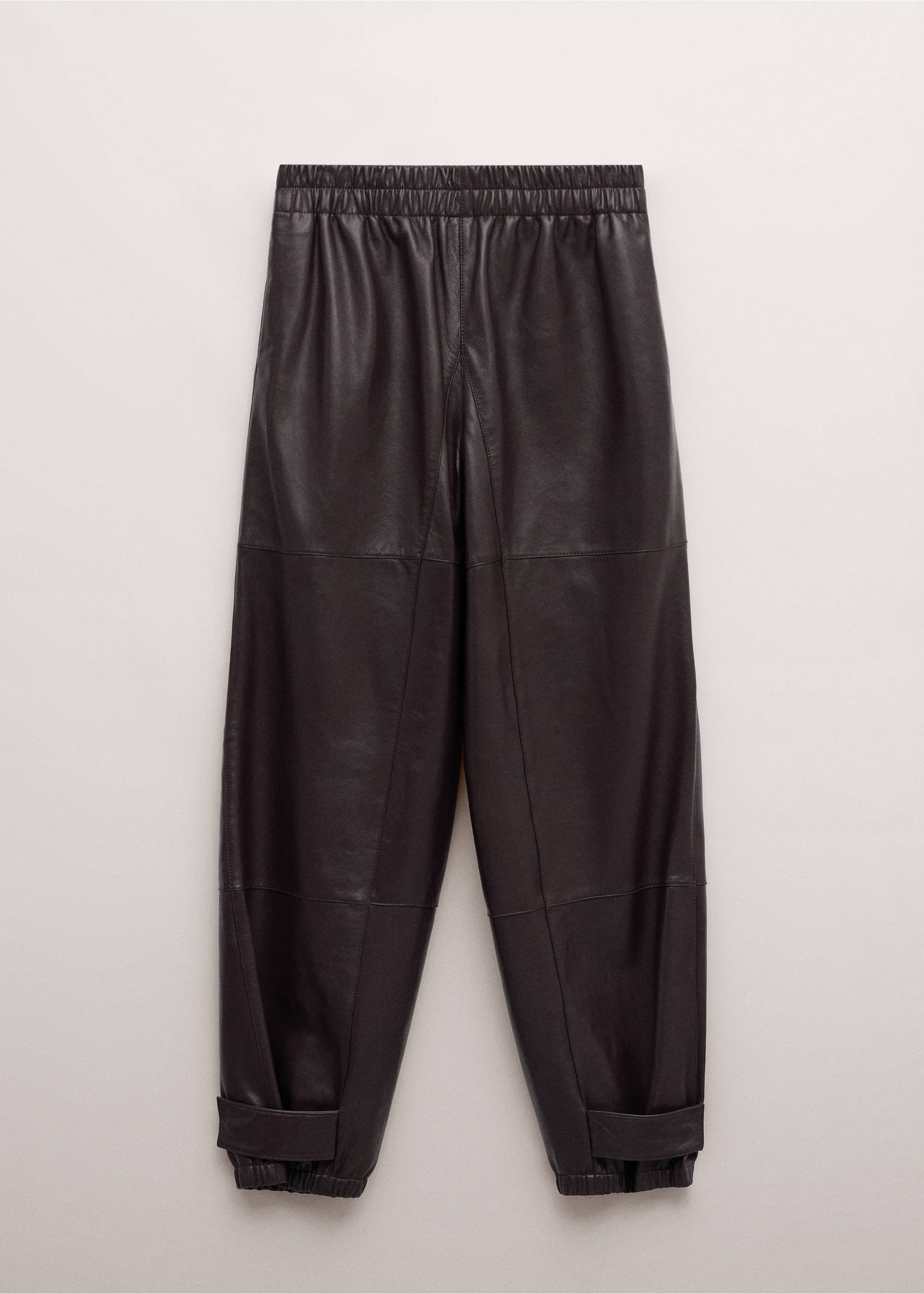 Pantalón piel bajo abotonado - Artículo sin modelo, Burdeos. Ref: 27044442-00.