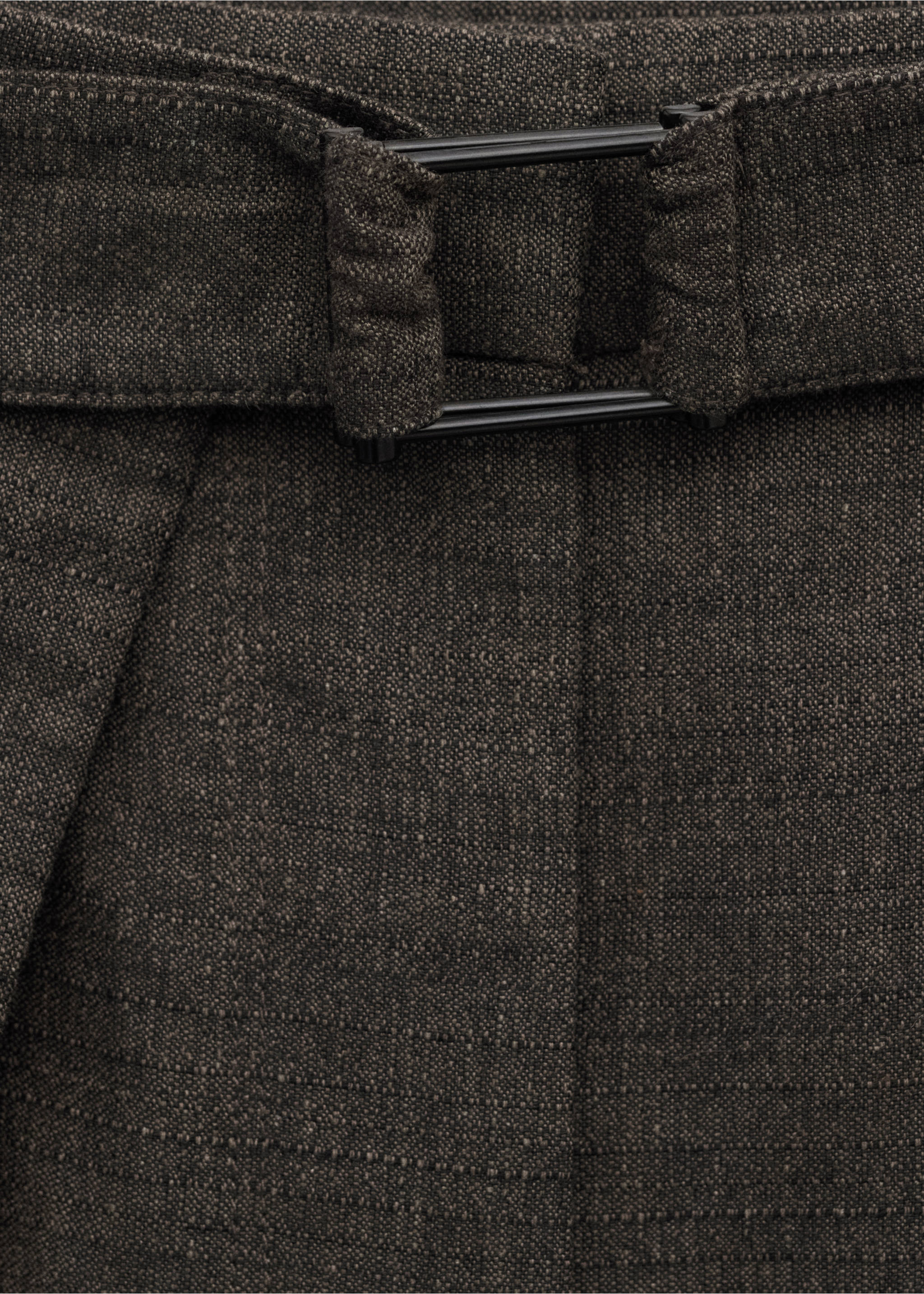 Брюки с защипами и ремнем - Деталь изделия 8, Коричневый. Ref: 27044445-00.