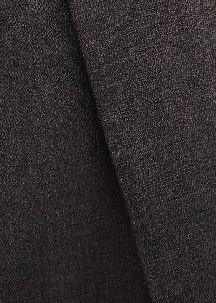 Pleated trousers with belt — Brown