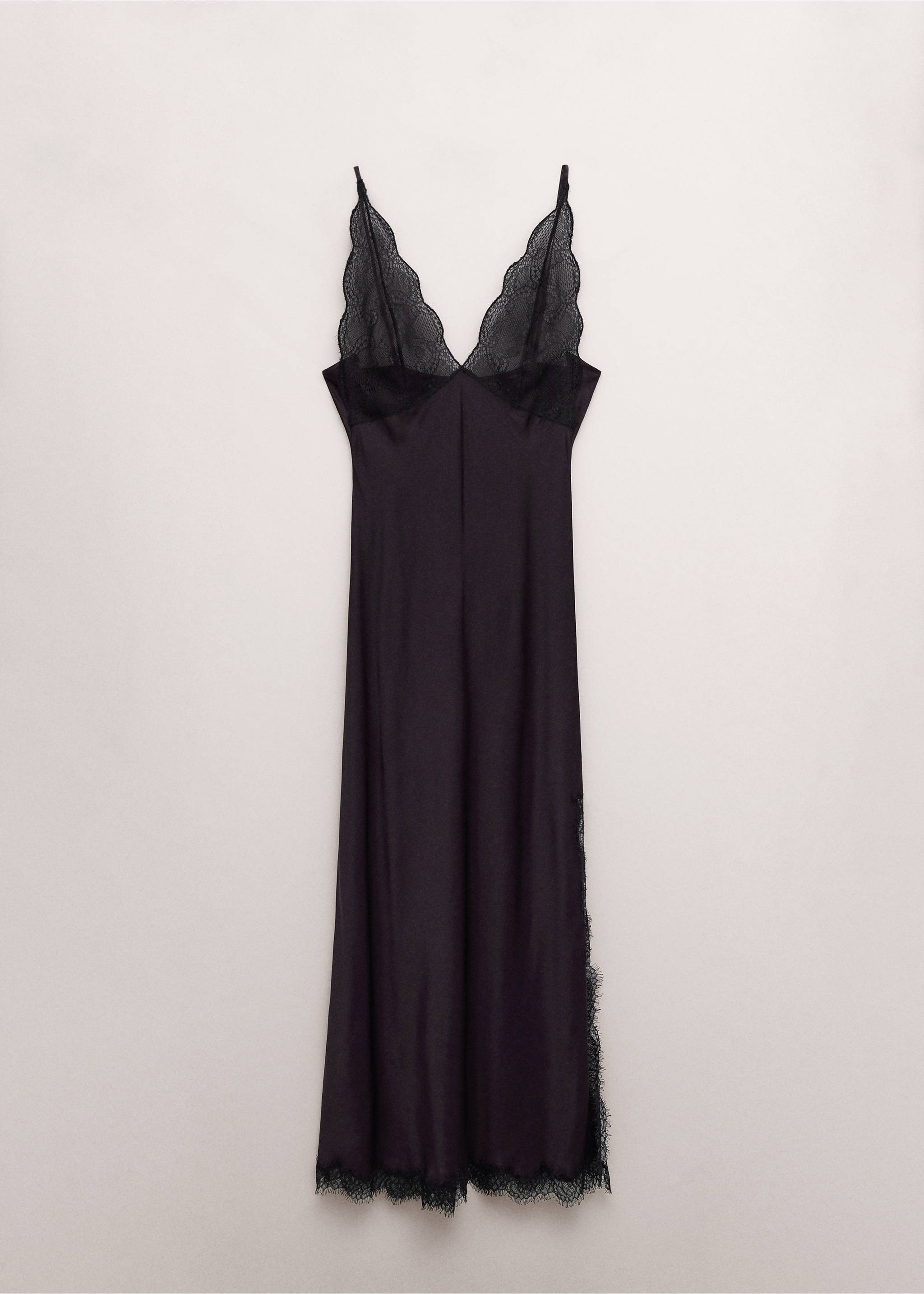 Lace dress with opening - Article without model, Burgundy. Ref: 27044448-00.