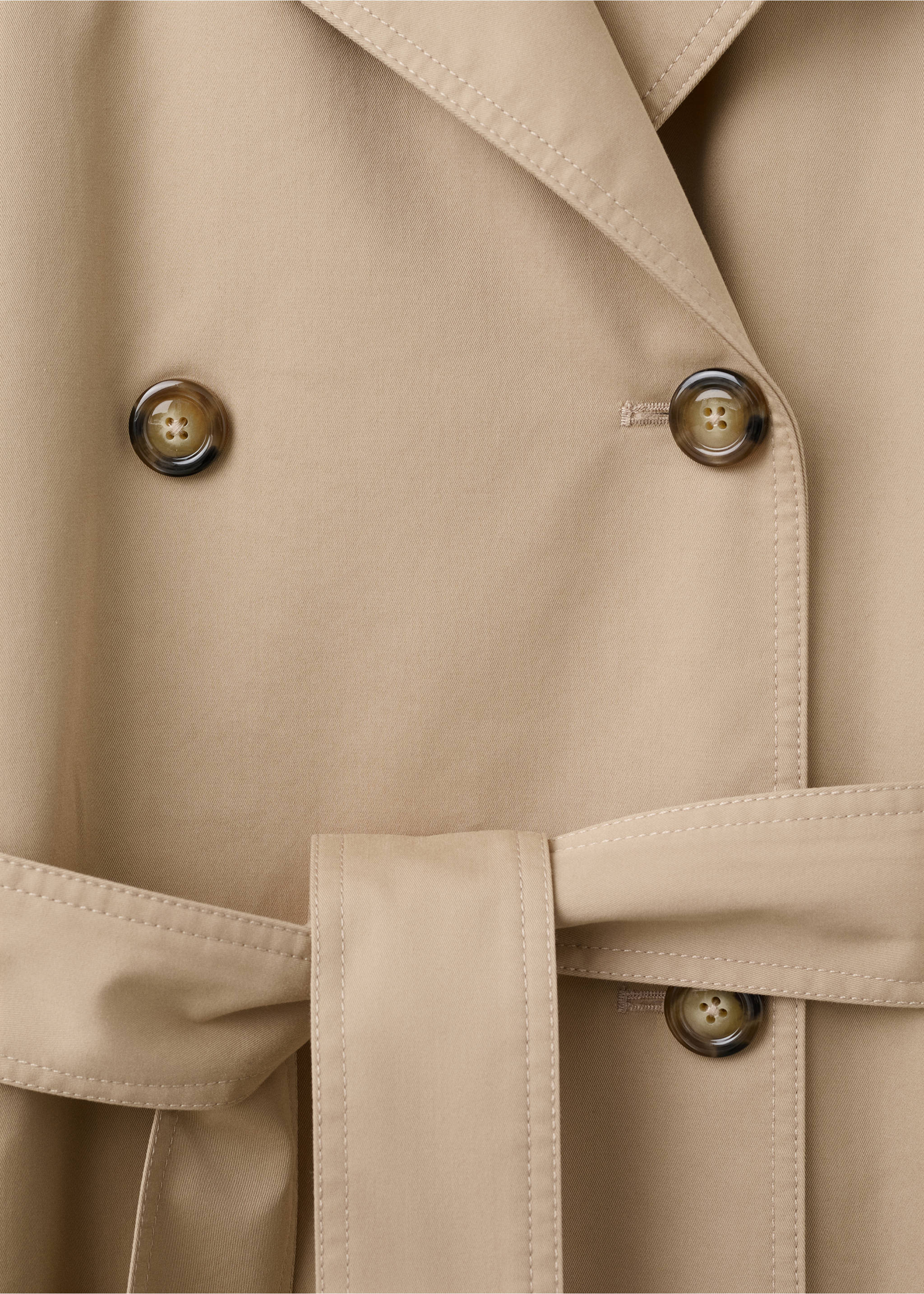 Trench long double boutonnage - Détail de l'article 8, Beige. Ref: 27044774-00.
