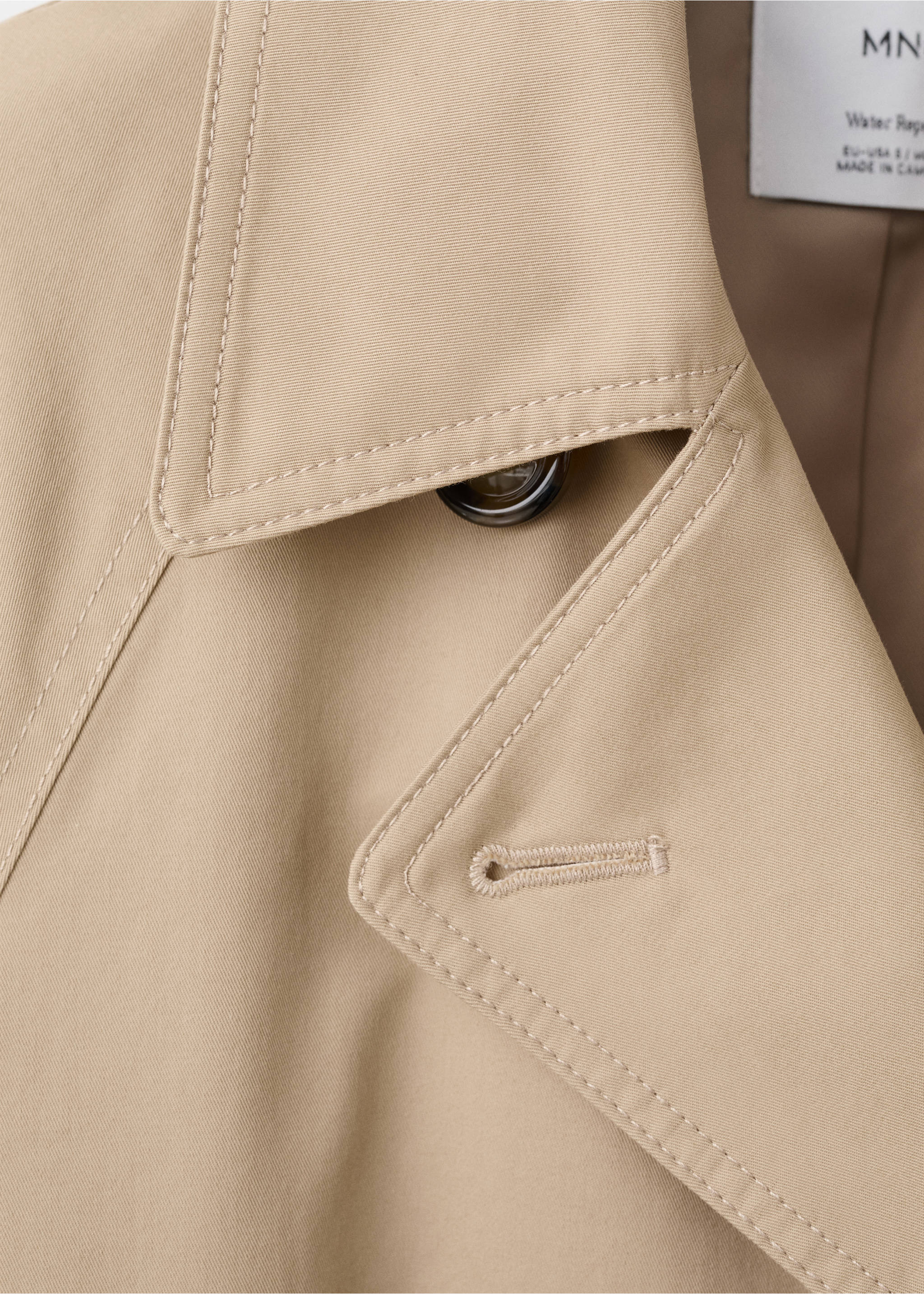 Trench long double boutonnage - Détail de l'article 0, Beige. Ref: 27044774-00.