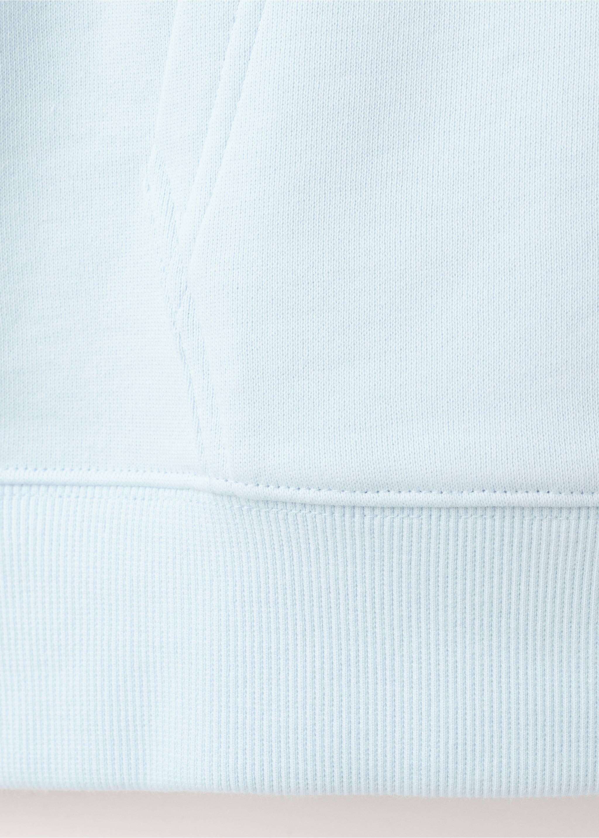 Hoodie cotton sweatshirt - Details of the article 8, Mint Green. Ref: 27044777-00.