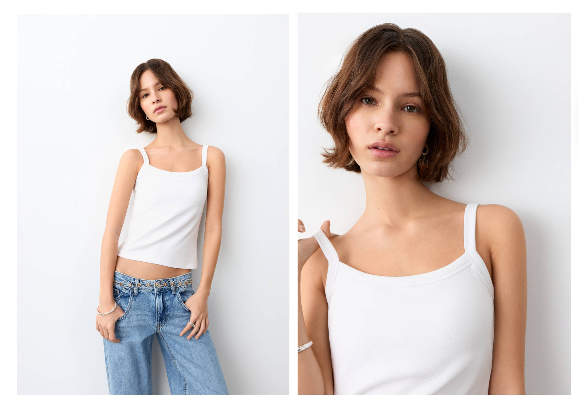 Cotton tank top - Panoramic plane