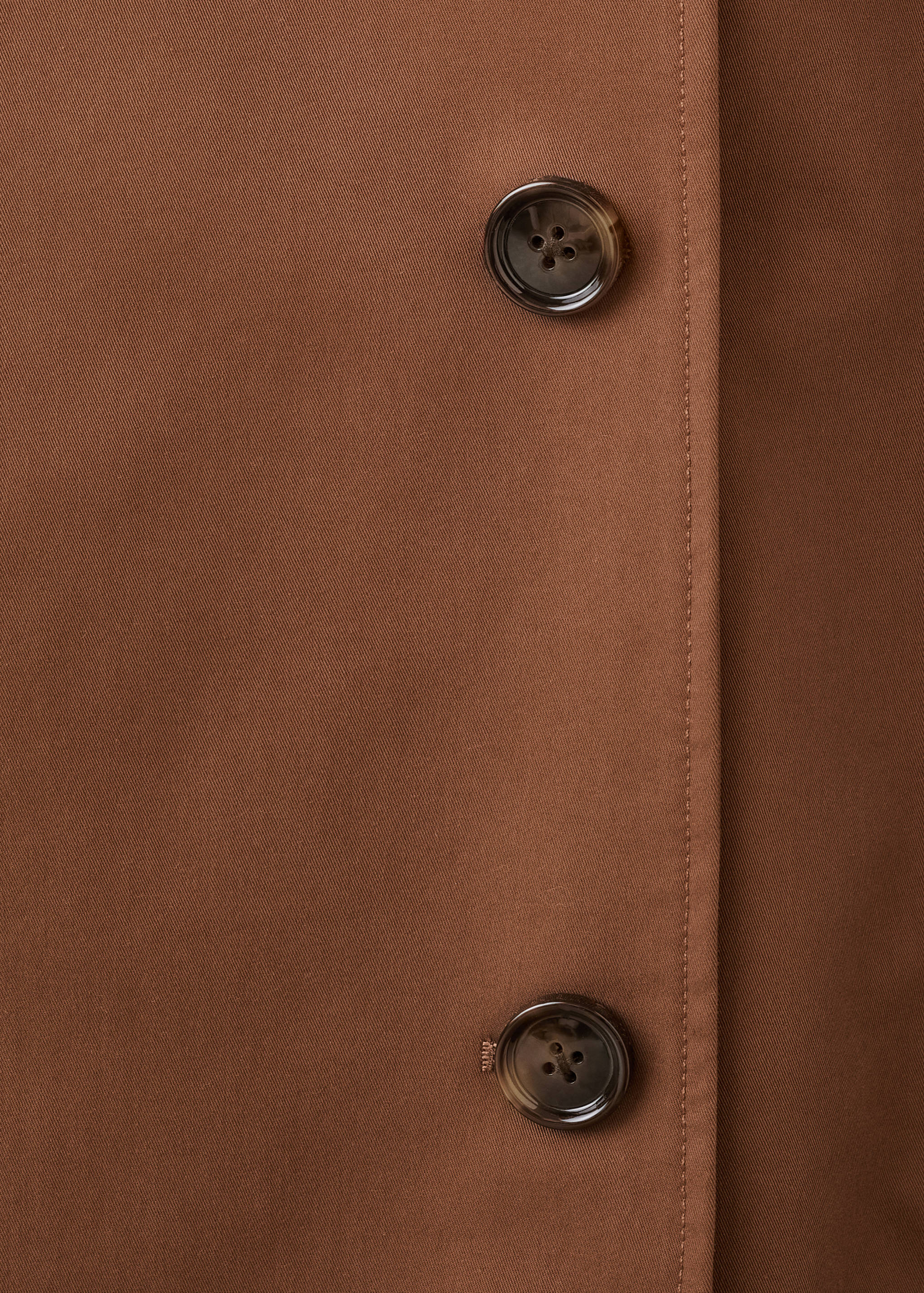 Long double-breasted trench coat - Details of the article 0