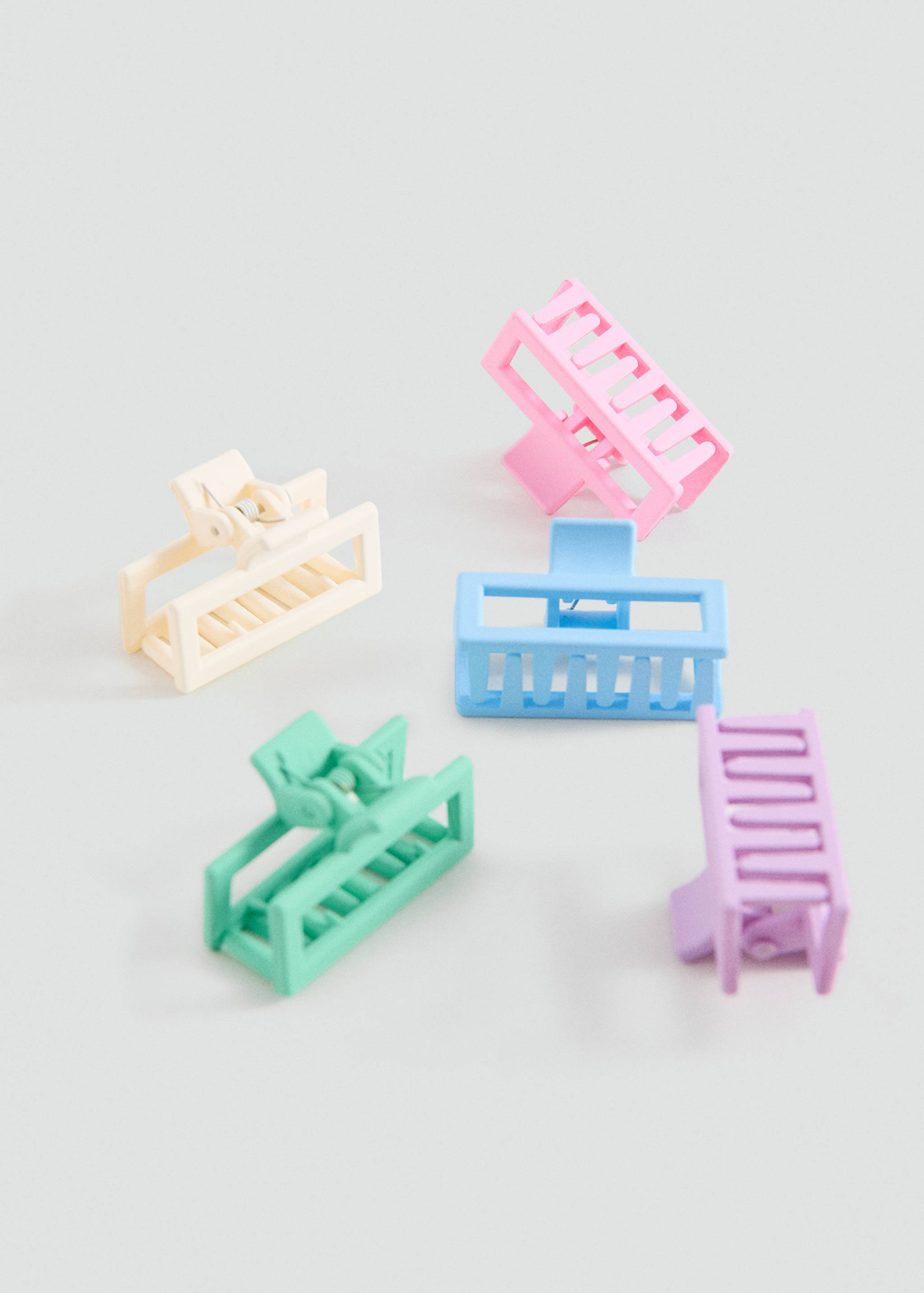 5-pack of hair clips - Medium plane