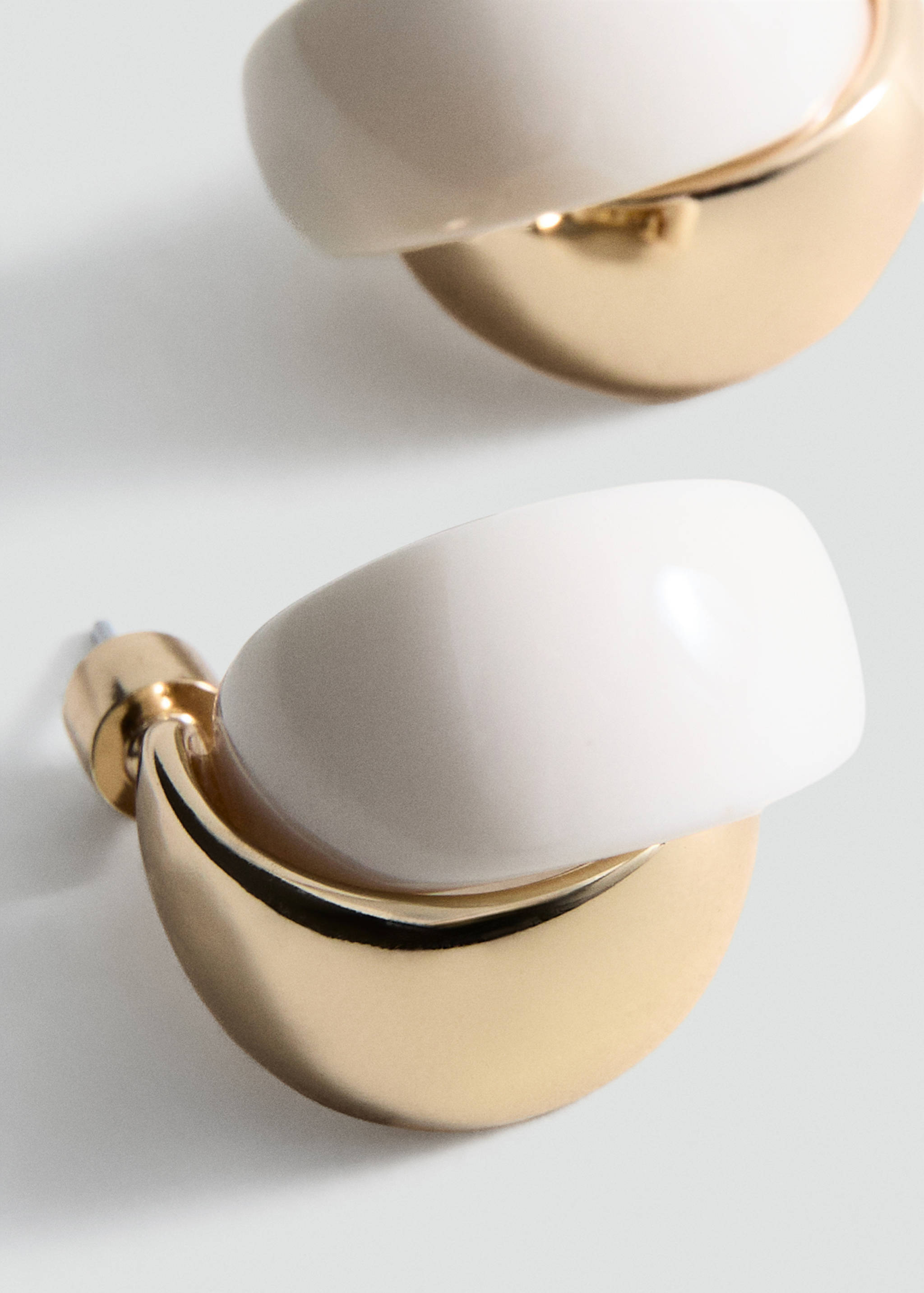 Mixed resin earrings - Details of the article 1