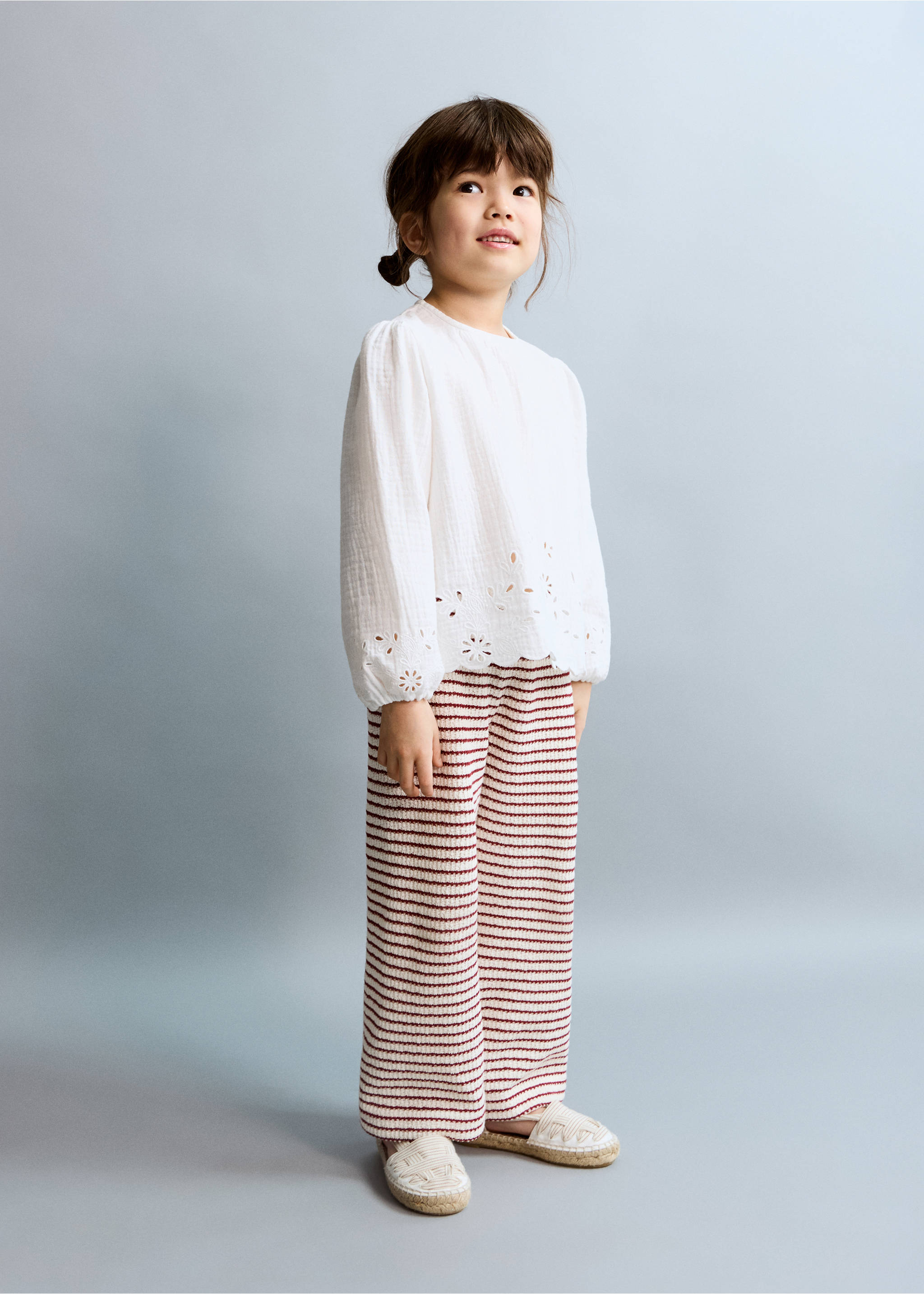 Striped knit trousers - General plane, Red. Ref: 27044788-00.