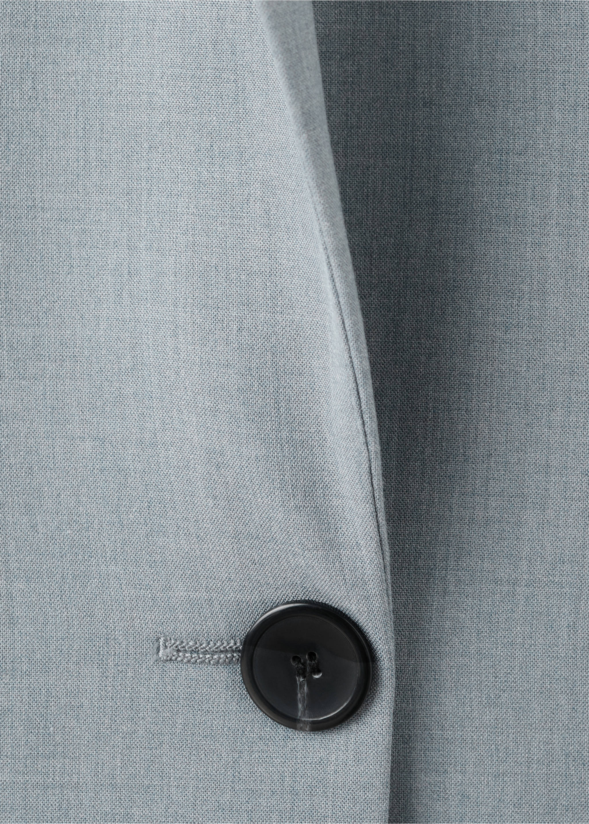 Blazer traje recta bolsillos solapa - Detalle del artículo 8, Azul. Ref: 27044789-00.