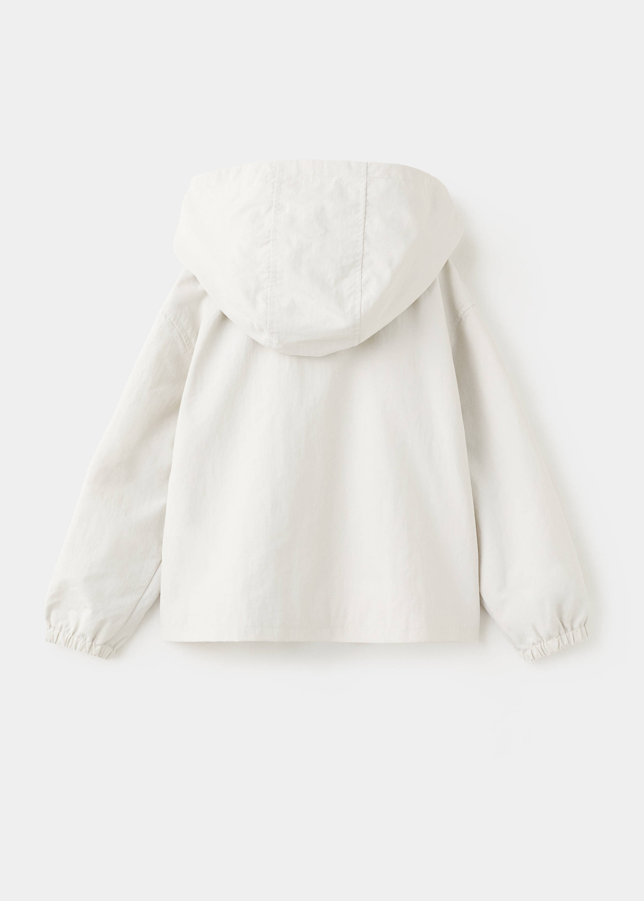 Chaqueta impermeable capucha - Reverso del artículo