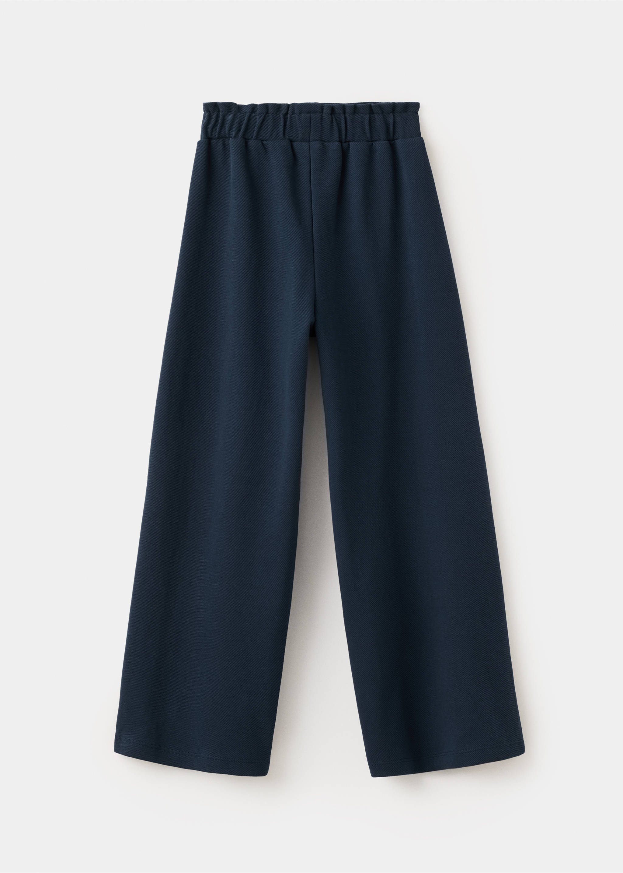 Cotton culotte trousers - Reverse of the article, Navy. Ref: 27045144-00.