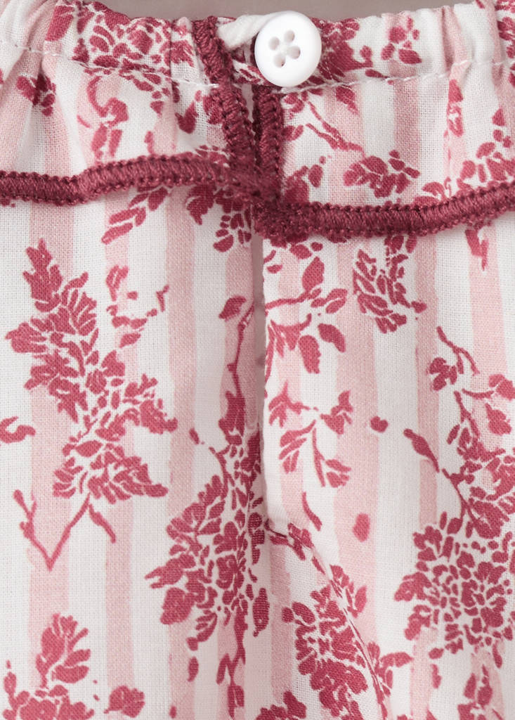 Floral print blouse — Red