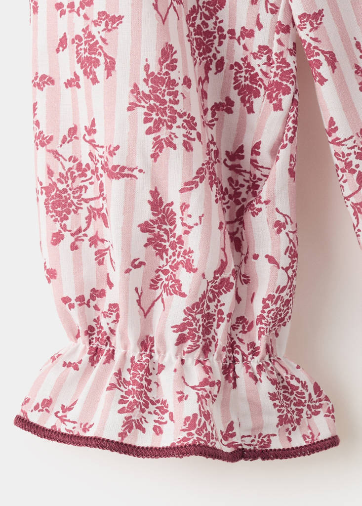 Floral print blouse — Red