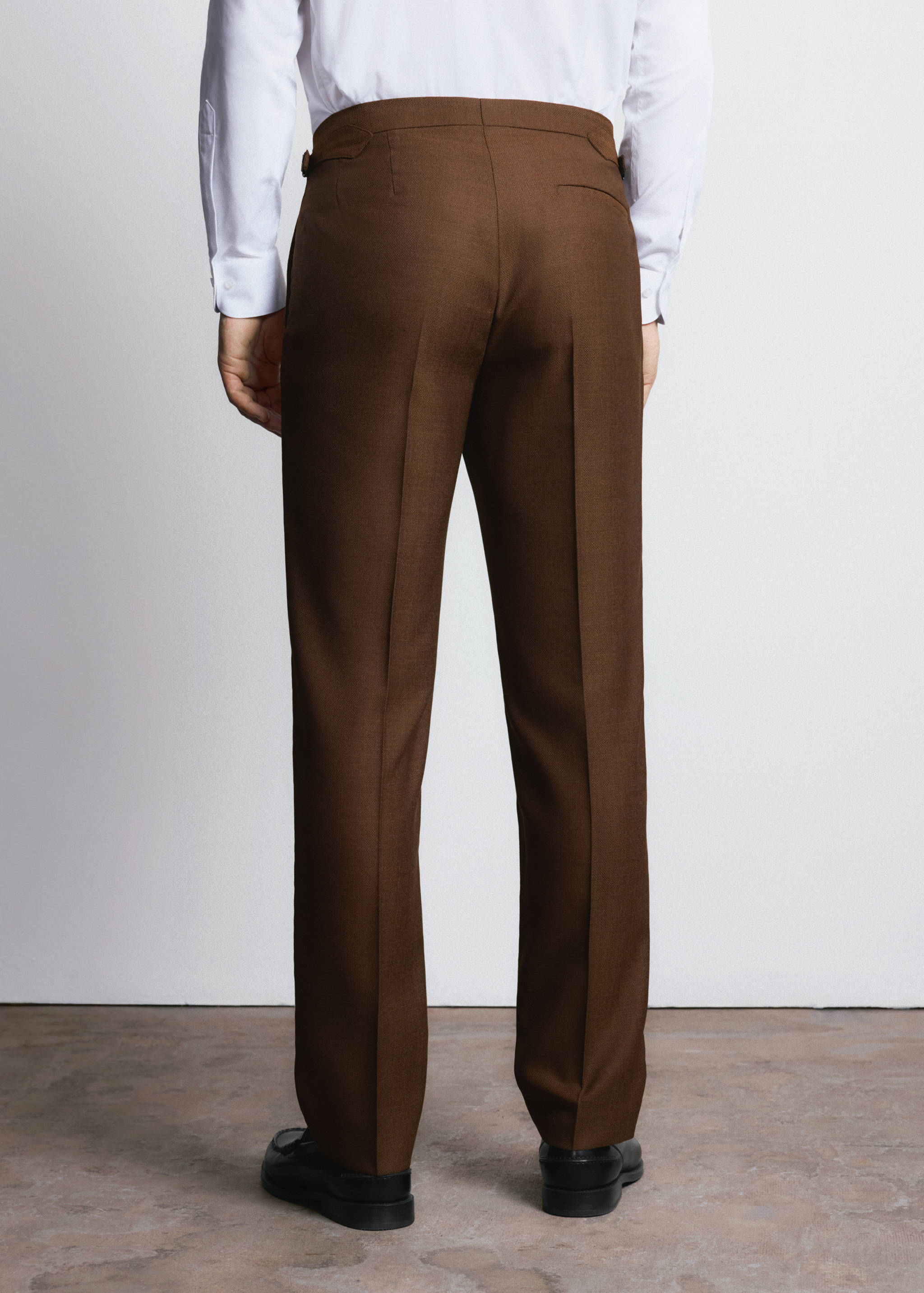 Pantalón slim fit 100% lana Vitale Barberis Canonico® - Reverso del artículo