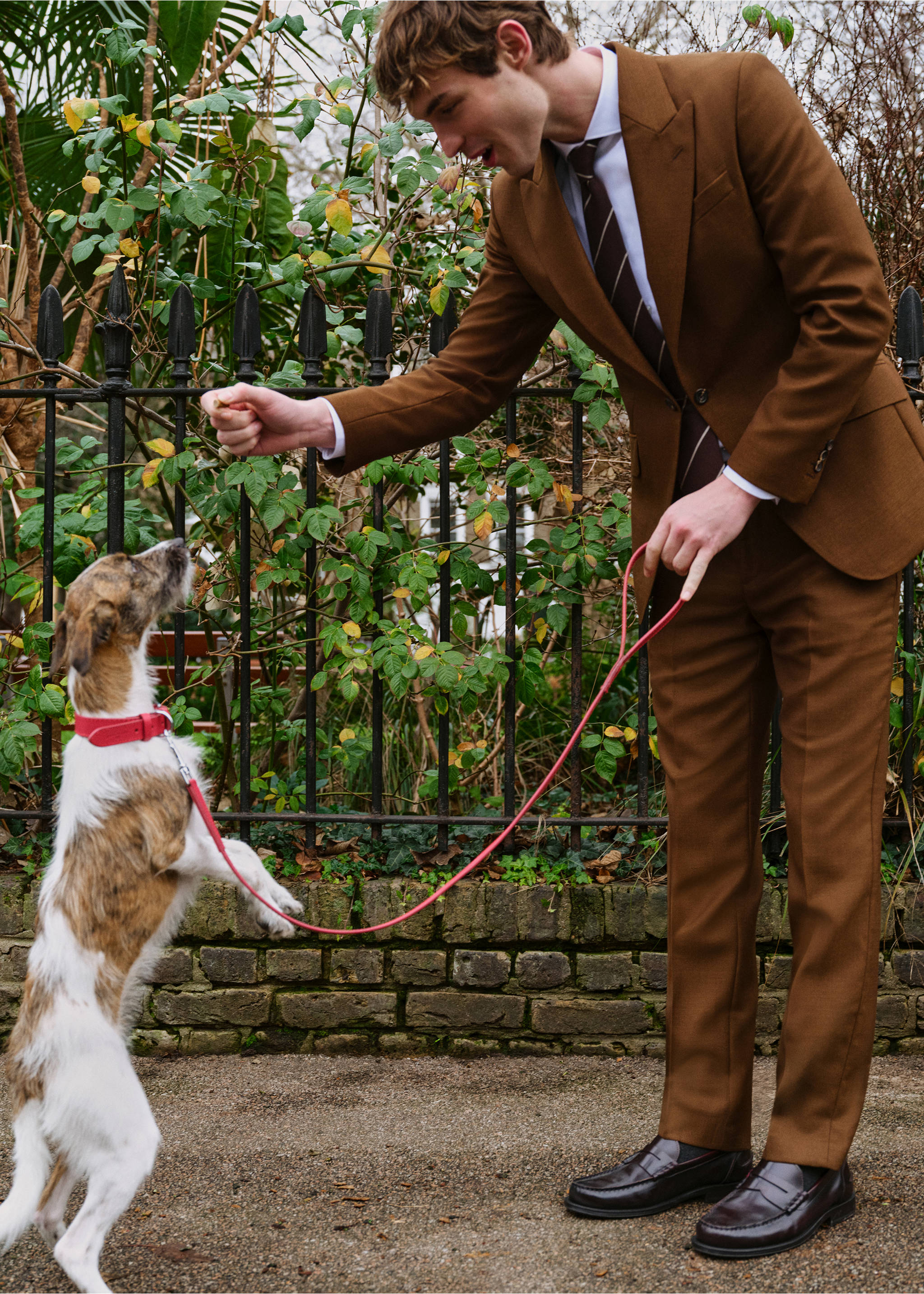 Slim-fit 100% Vitale Barberis Canonico® wool pants - Details of the article 5, Ochre. Ref: 27045149-00.