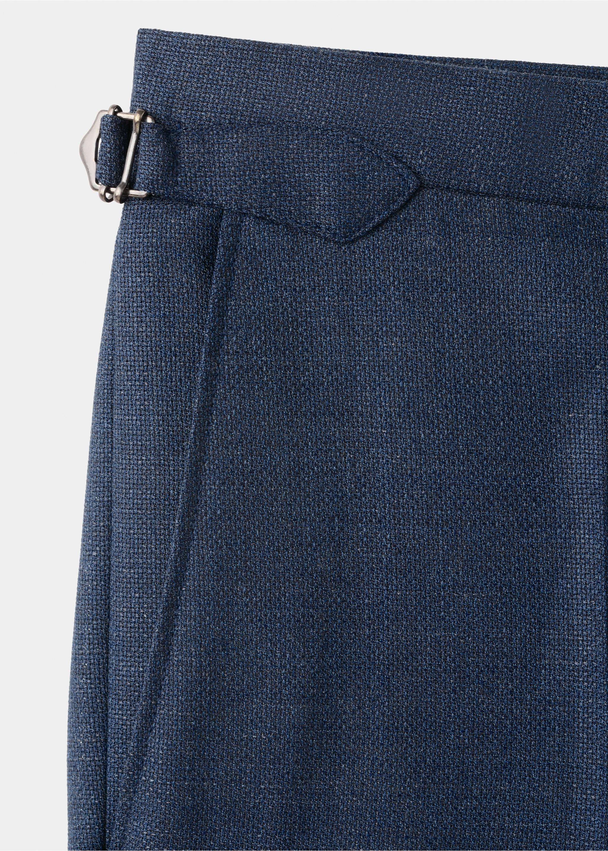 Pantalón slim fit 100% lana Vitale Barberis Canonico® - Detalle del artículo 8, Azul. Ref: 27045150-00.