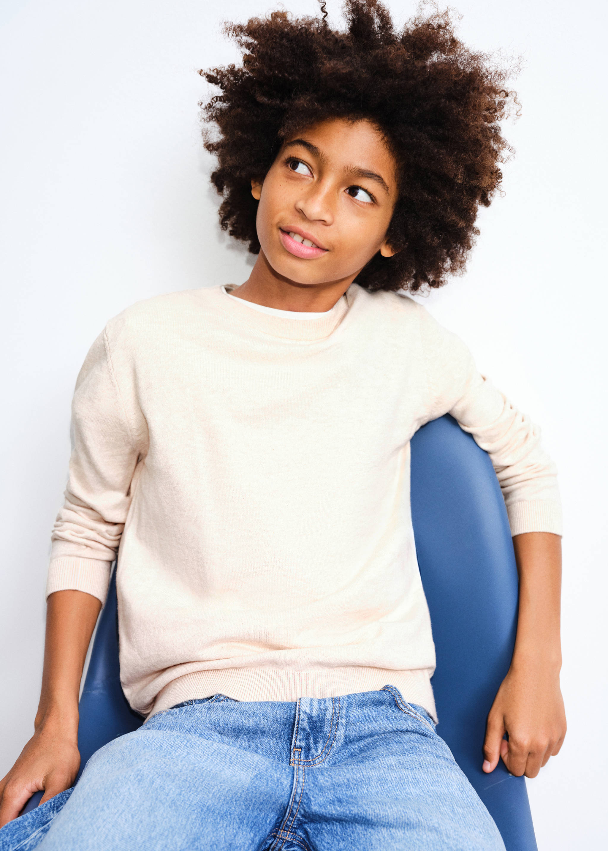 Jersey punto algodón - Plano medio