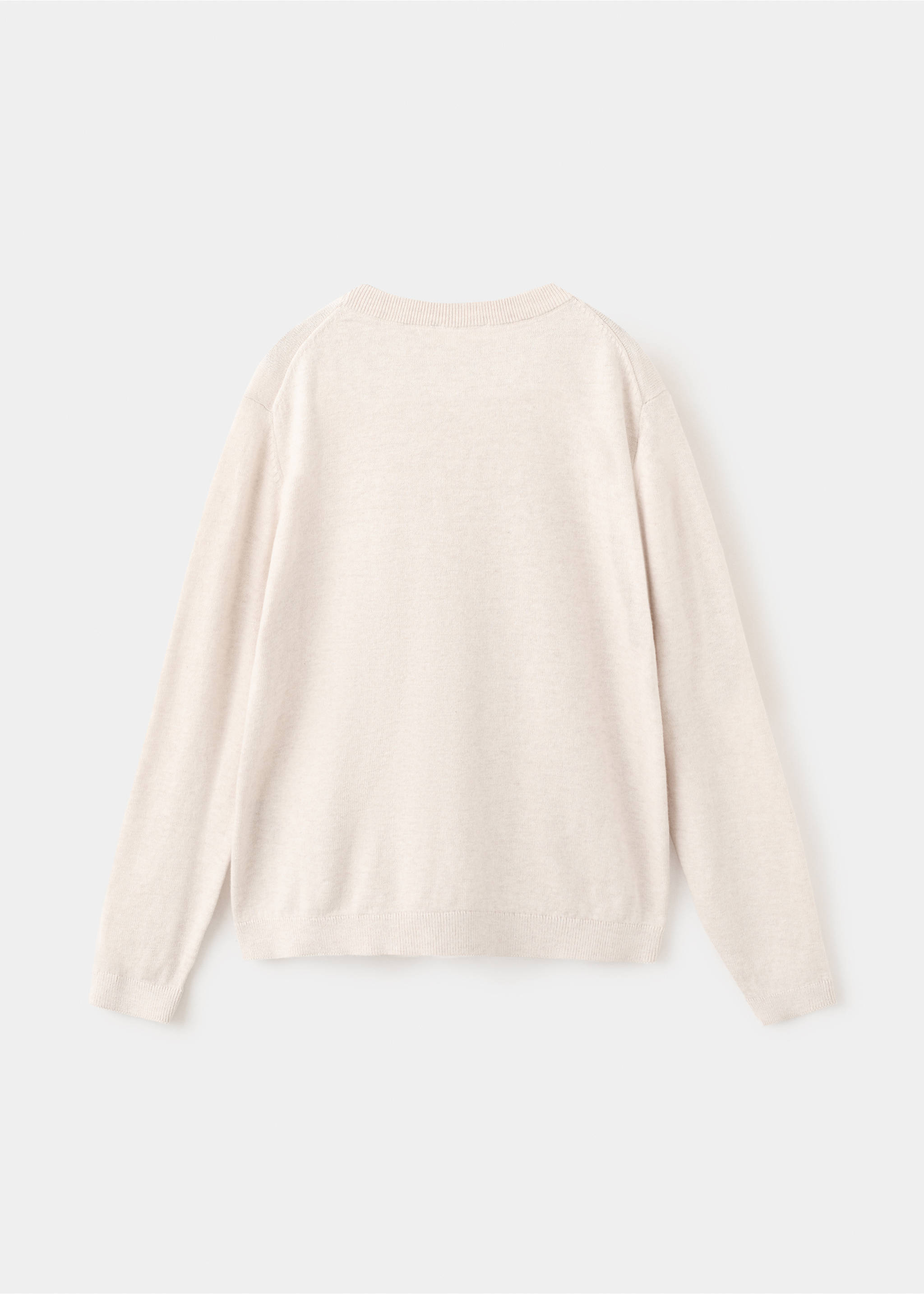 Jersey punto algodón - Reverso del artículo, Beige. Ref: 27045151-00.