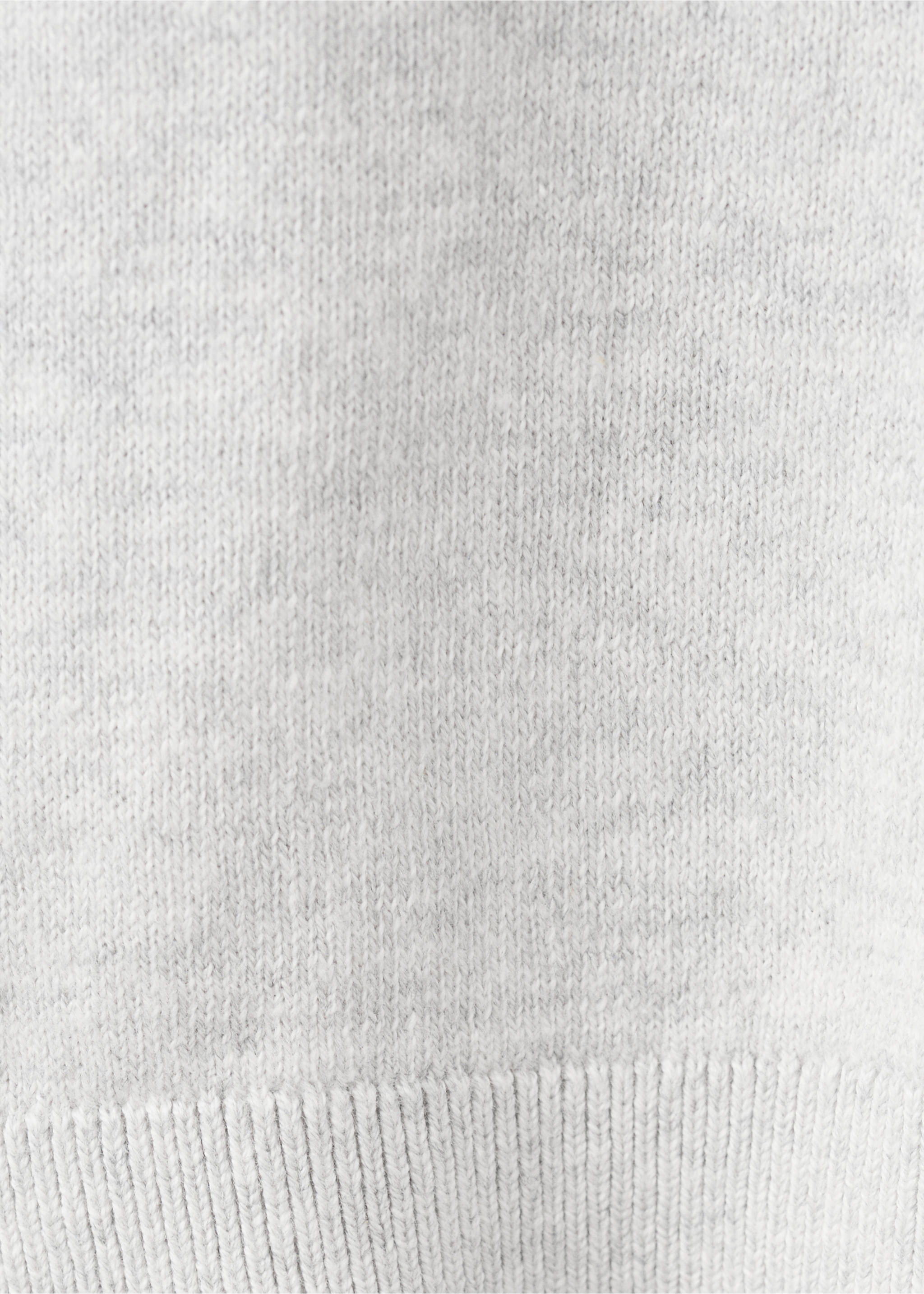 Pulover din tricot de bumbac - Detaliu al articolului 0, Gri deschis. Ref: 27045151-00.